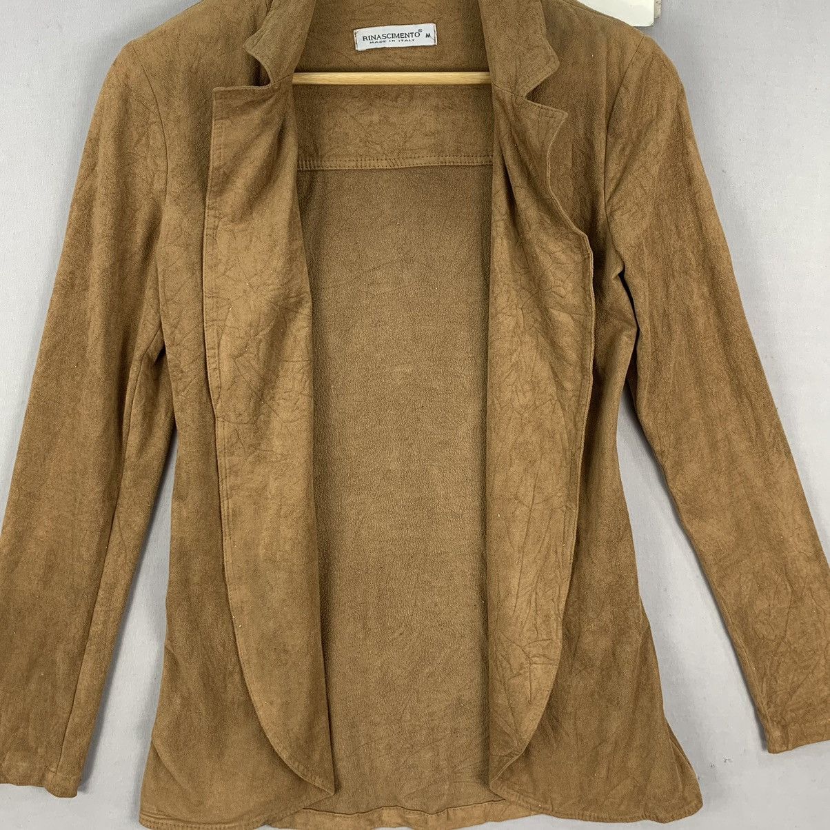 Other Rare Italian Made Faux Suede Cardigan Size S / US 4 / IT 40 - 5 Thumbnail