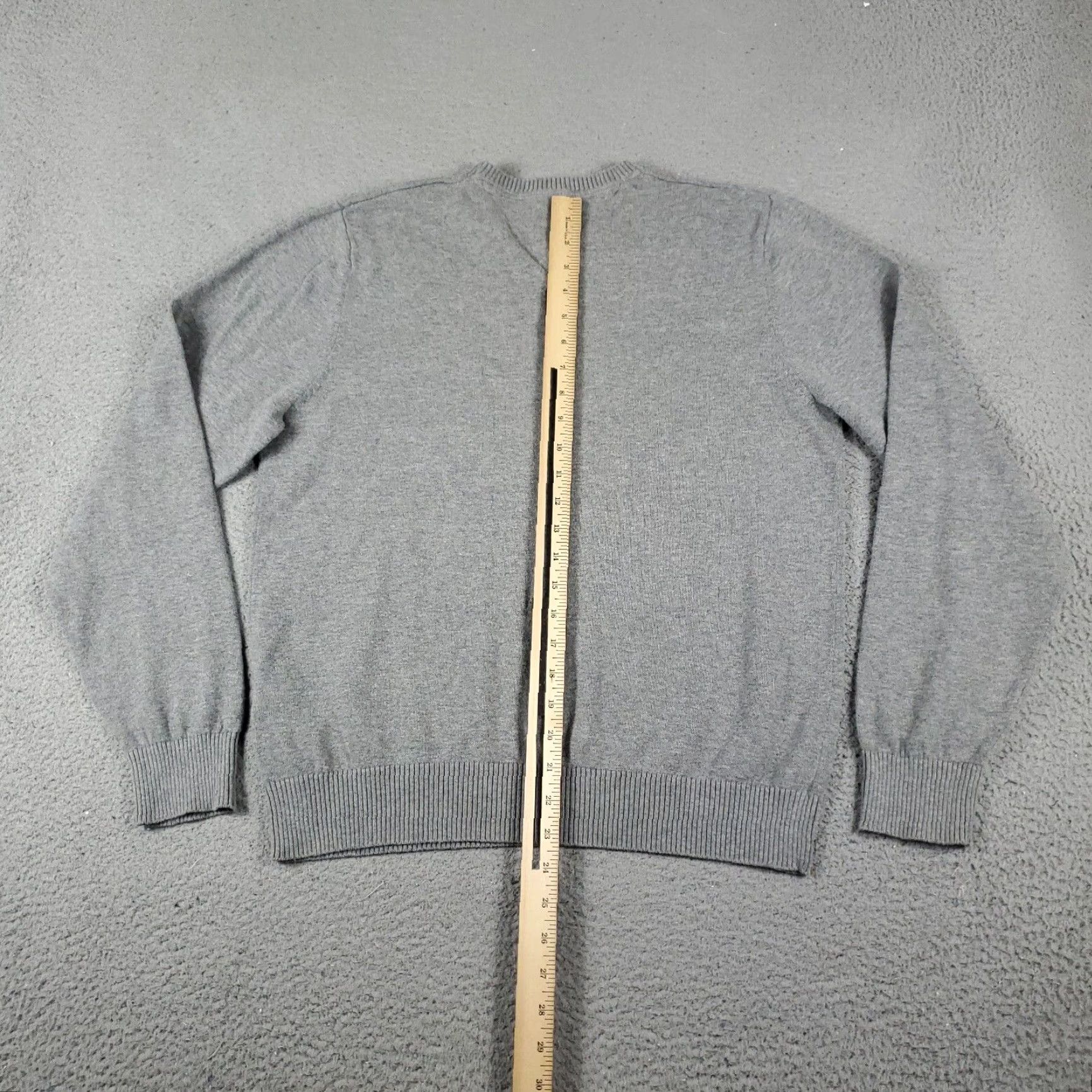 Tommy Hilfiger Tommy Hilfiger Mens Gray Crew Neck Pullover Sweater Medium Cotton Size US M / EU 48-50 / 2 - 7 Thumbnail