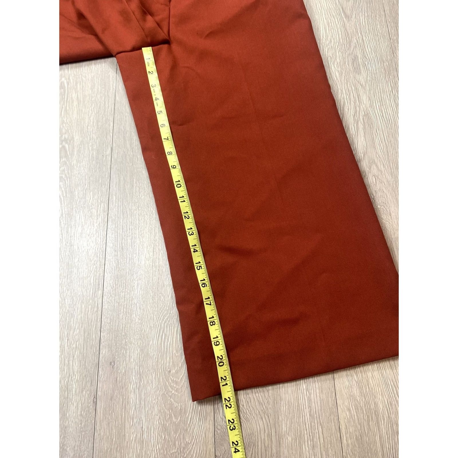 Vince Camuto Vince Camuto Crop Summer Pants Capri Wide Leg Unique Rust 4 Women’s Pants Wide-Leg Summer 21.5 Inseam Pockets Regular Women Size 27" / US 4 / IT 40 - 5 Thumbnail