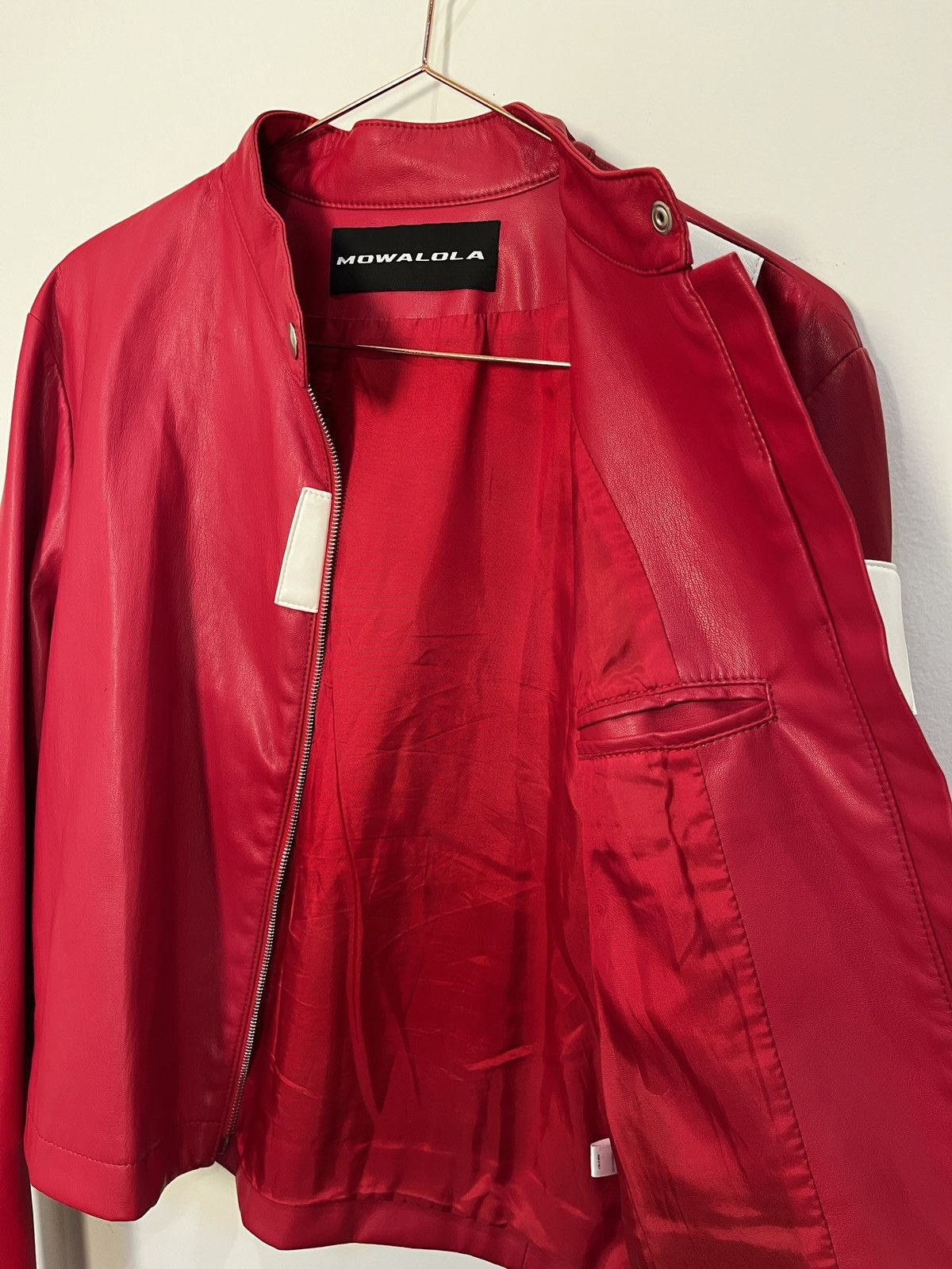 Mowalola Mowalola Faux Leather Cross Jacket (unisex) Size US L / EU 52-54 / 3 - 12 Thumbnail