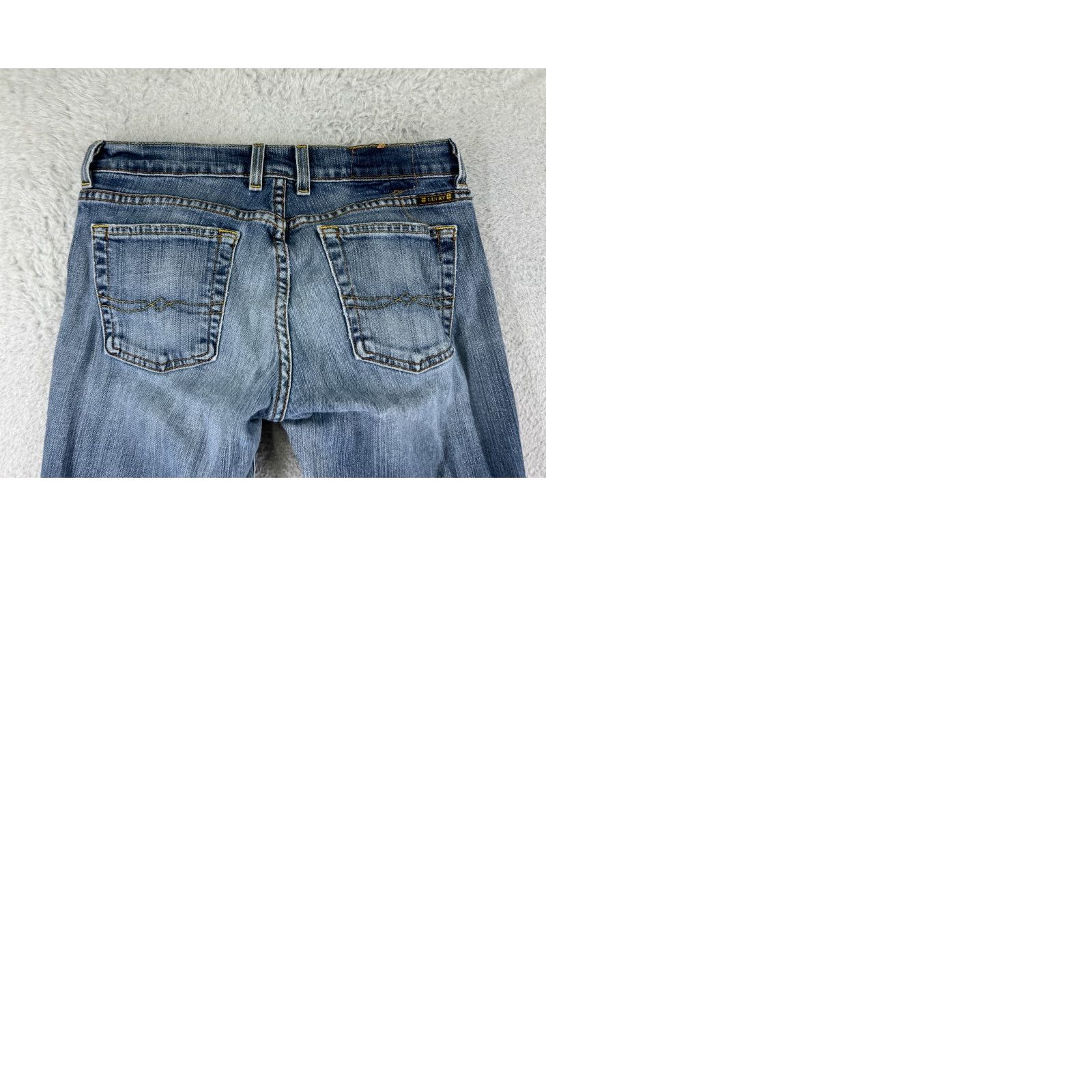 Lucky Brand VINTAGE Lucky Brand Jeans Women 4 Blue Denim Boot Cut Sundown Cotton Blend Size 27" / US 4 / IT 40 - 10 Thumbnail