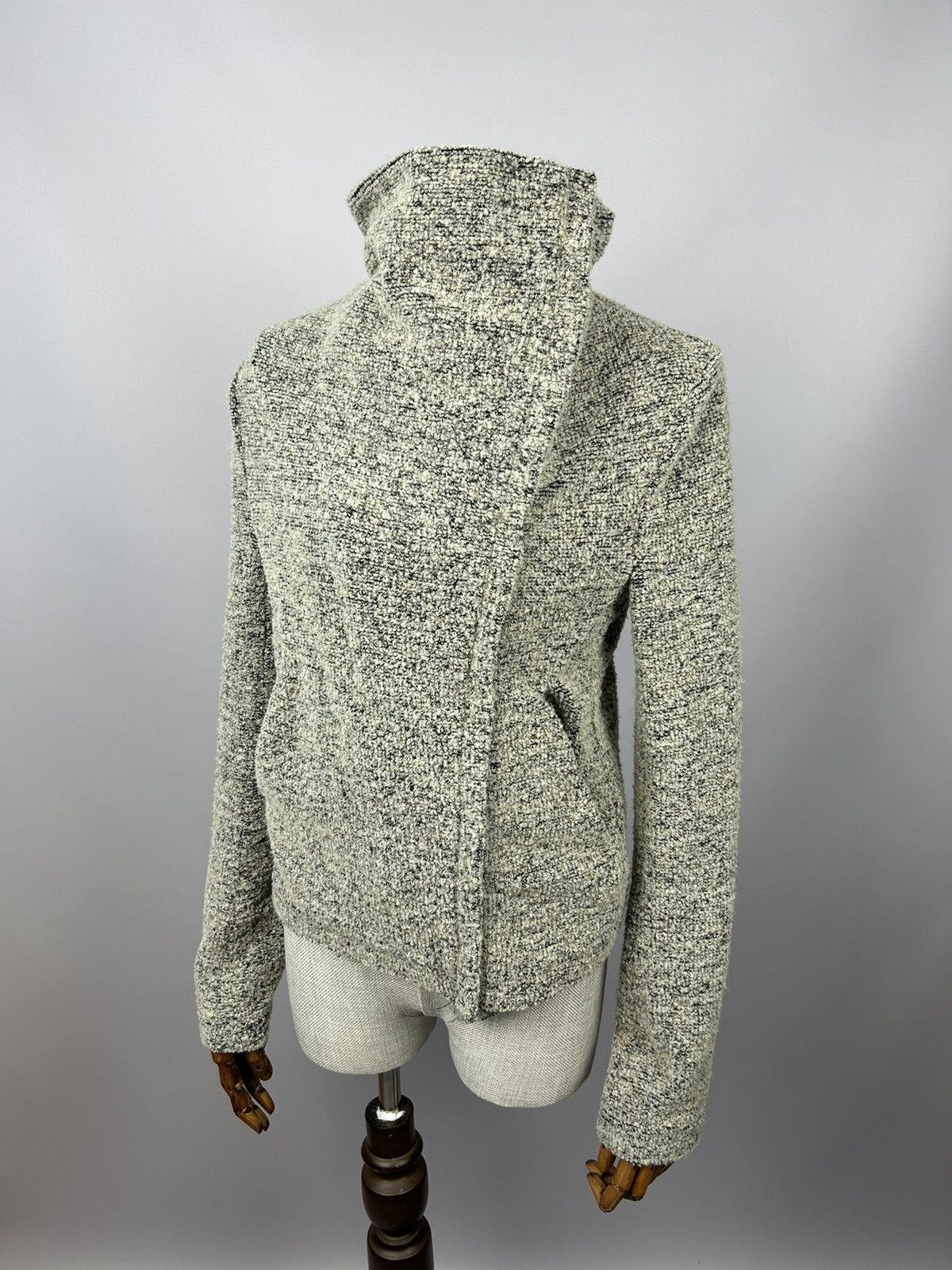 Iro IRO Bessie Coat Full Asymmetrical Zip Cowl Neck Jacket 40 Size M / US 6-8 / IT 42-44 - 6 Thumbnail