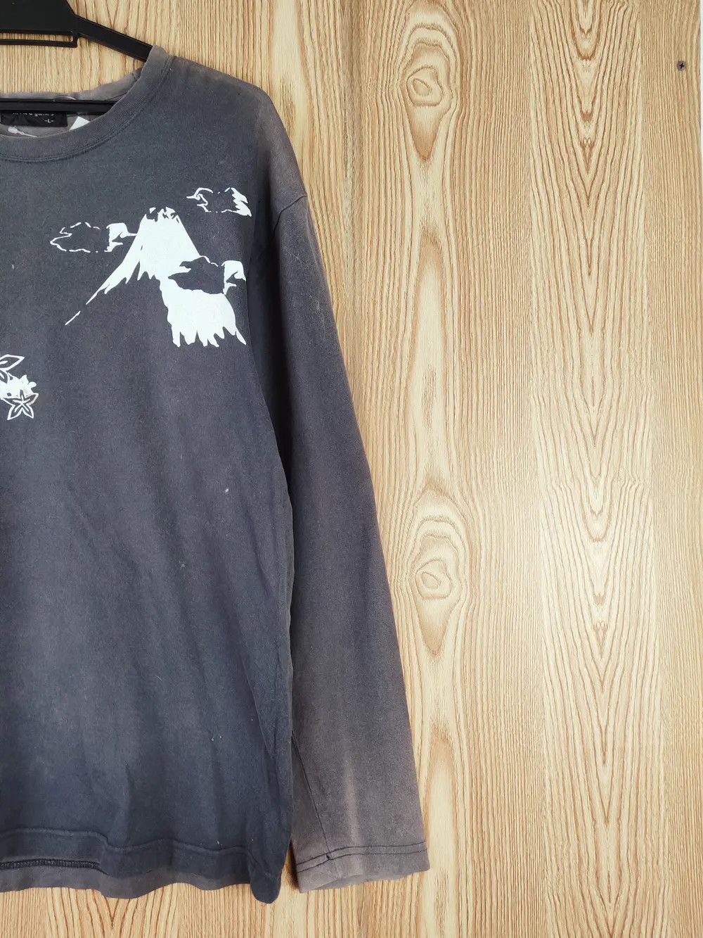 Vintage Mind Games Dark Gray Faded Long Sleeve T-shirts #W591 Size US L / EU 52-54 / 3 - 12 Thumbnail