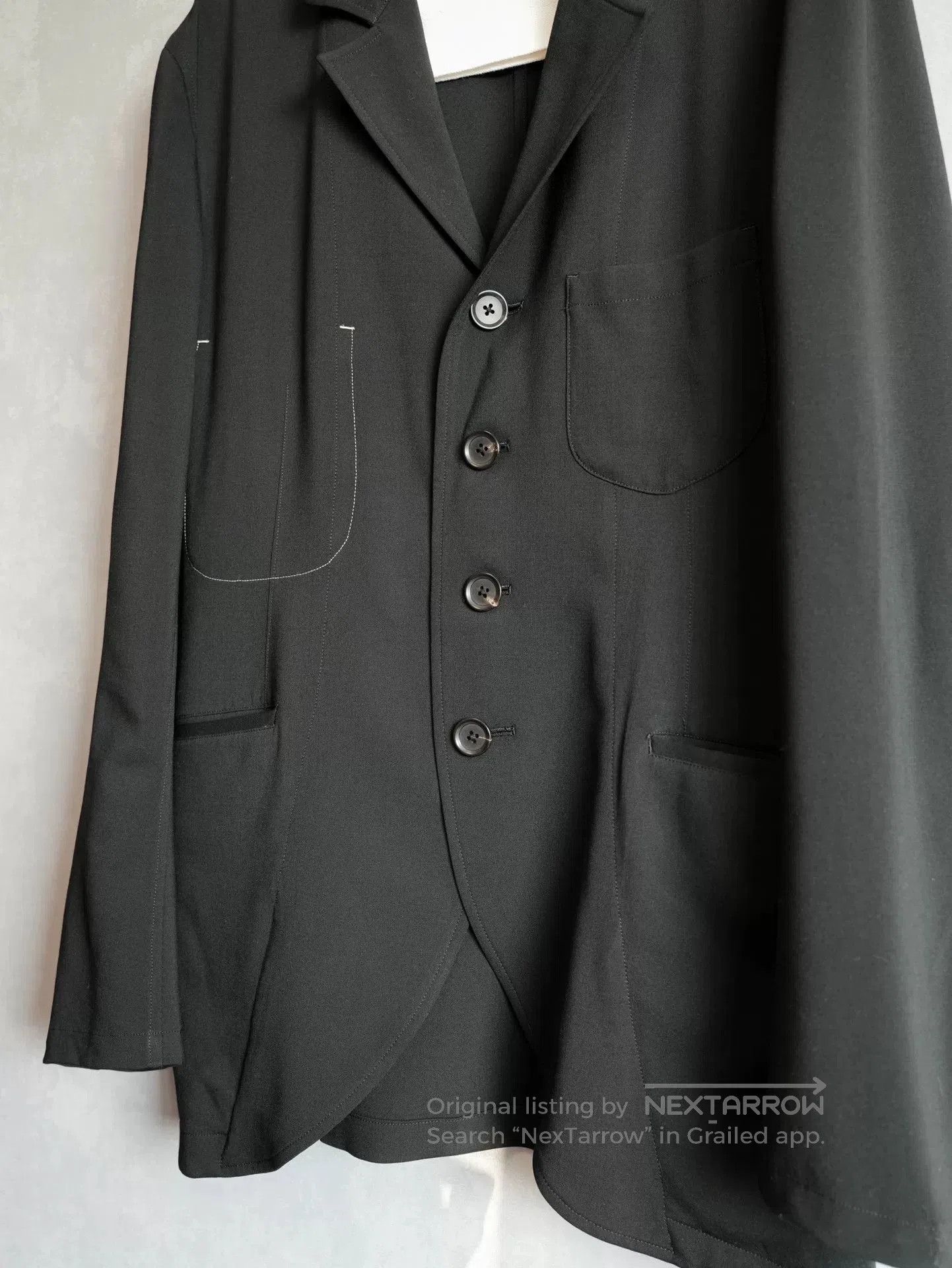 Yohji Yamamoto Yohji Yamamoto Wool Jacket 13SS. Size US L / EU 52-54 / 3 - 3 Thumbnail