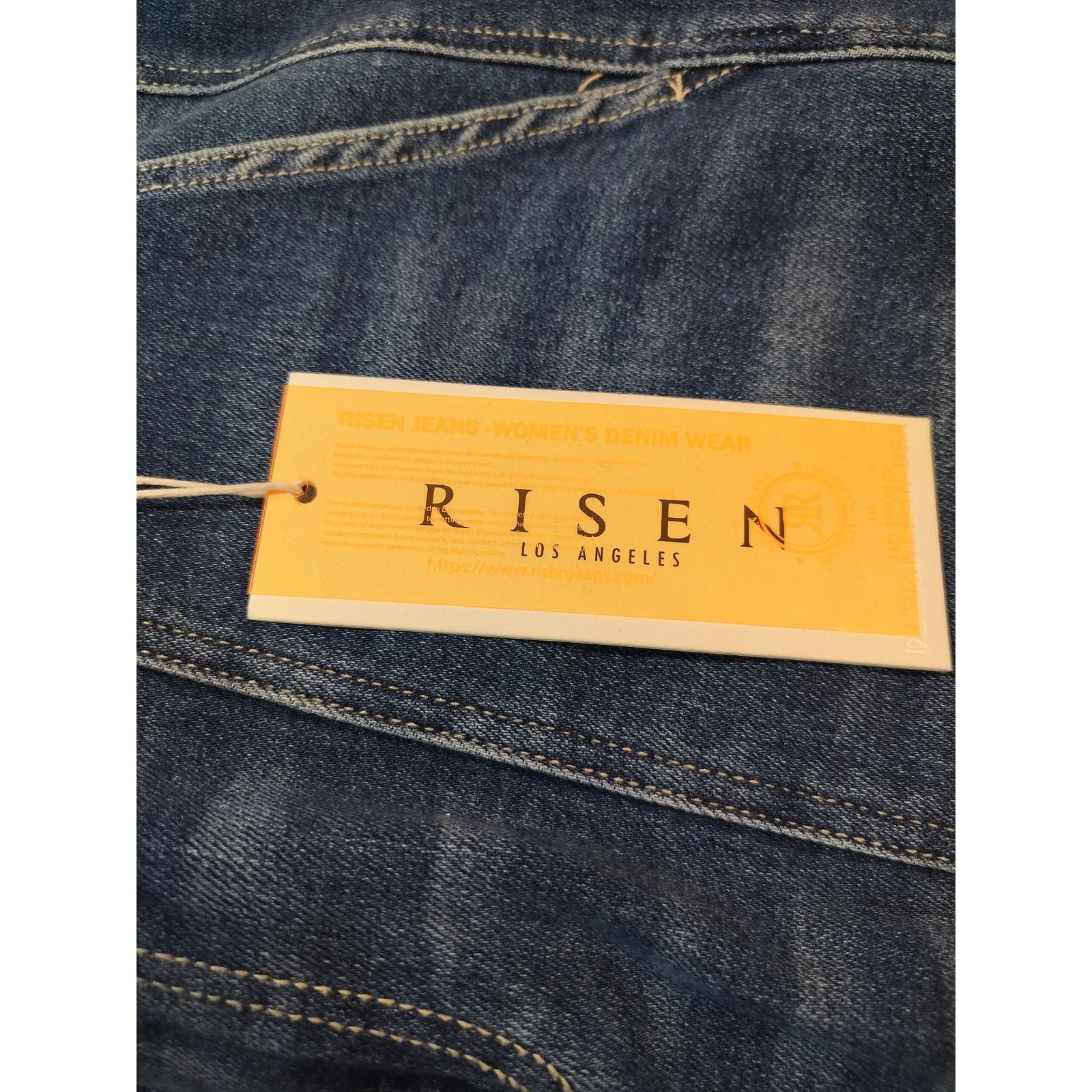 Other RISEN LA Denim Jogger Jeans High Rise Medium Wash 1XL Size 36" / US 14 / IT 50 - 8 Thumbnail