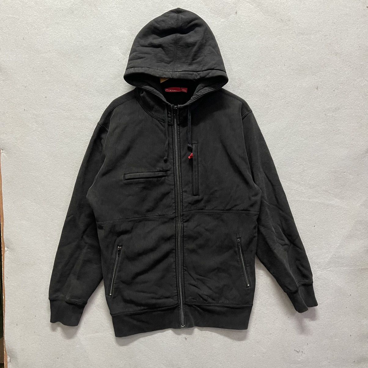 Supreme Supreme Black Technical Zip Hoodie – Made in Canada Size US XL / EU 56 / 4 - 1 Thumbnail