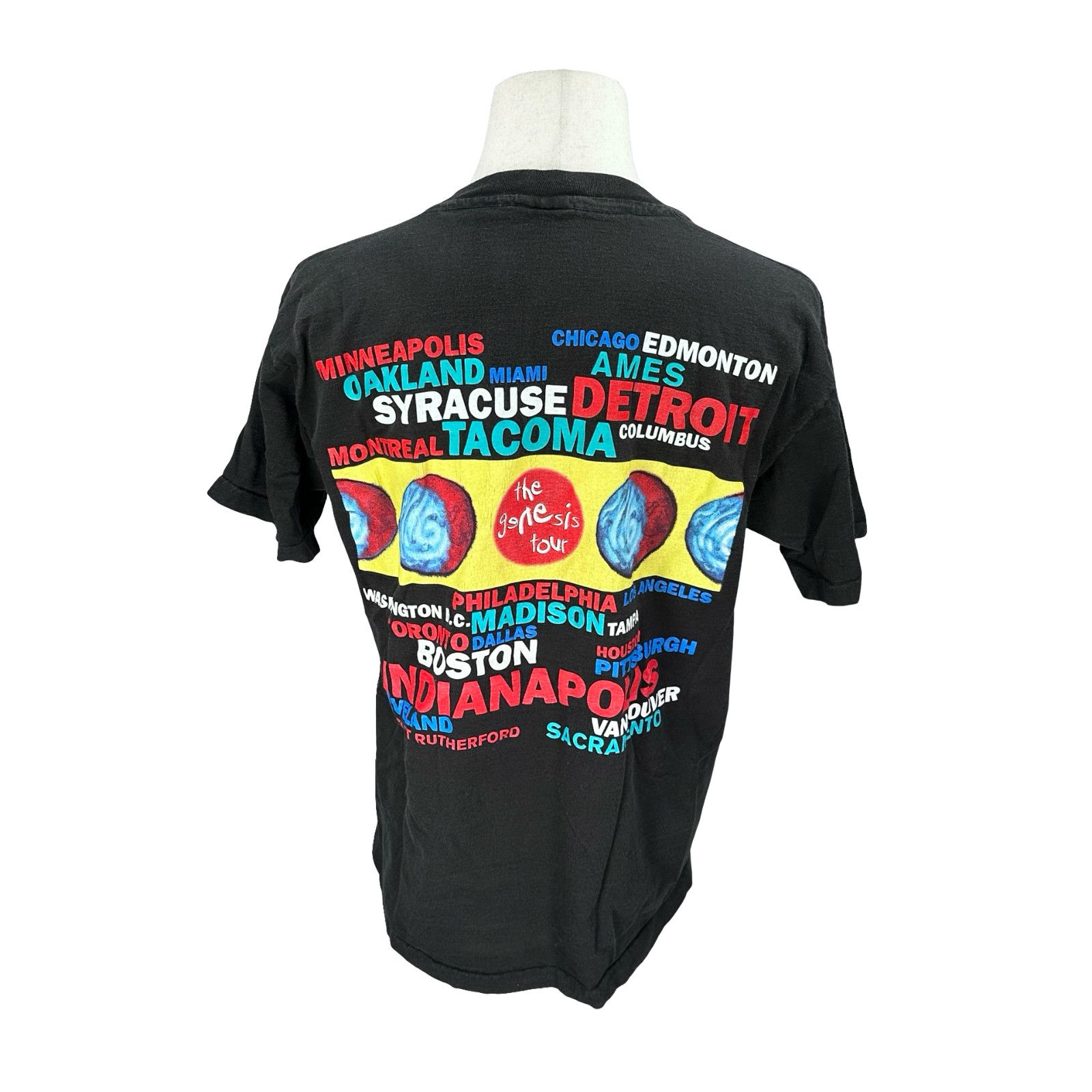 Giant Vintage Genesis 1992 Tour T-Shirt Men’s XL Black Blue Size US XL / EU 56 / 4 - 4 Thumbnail