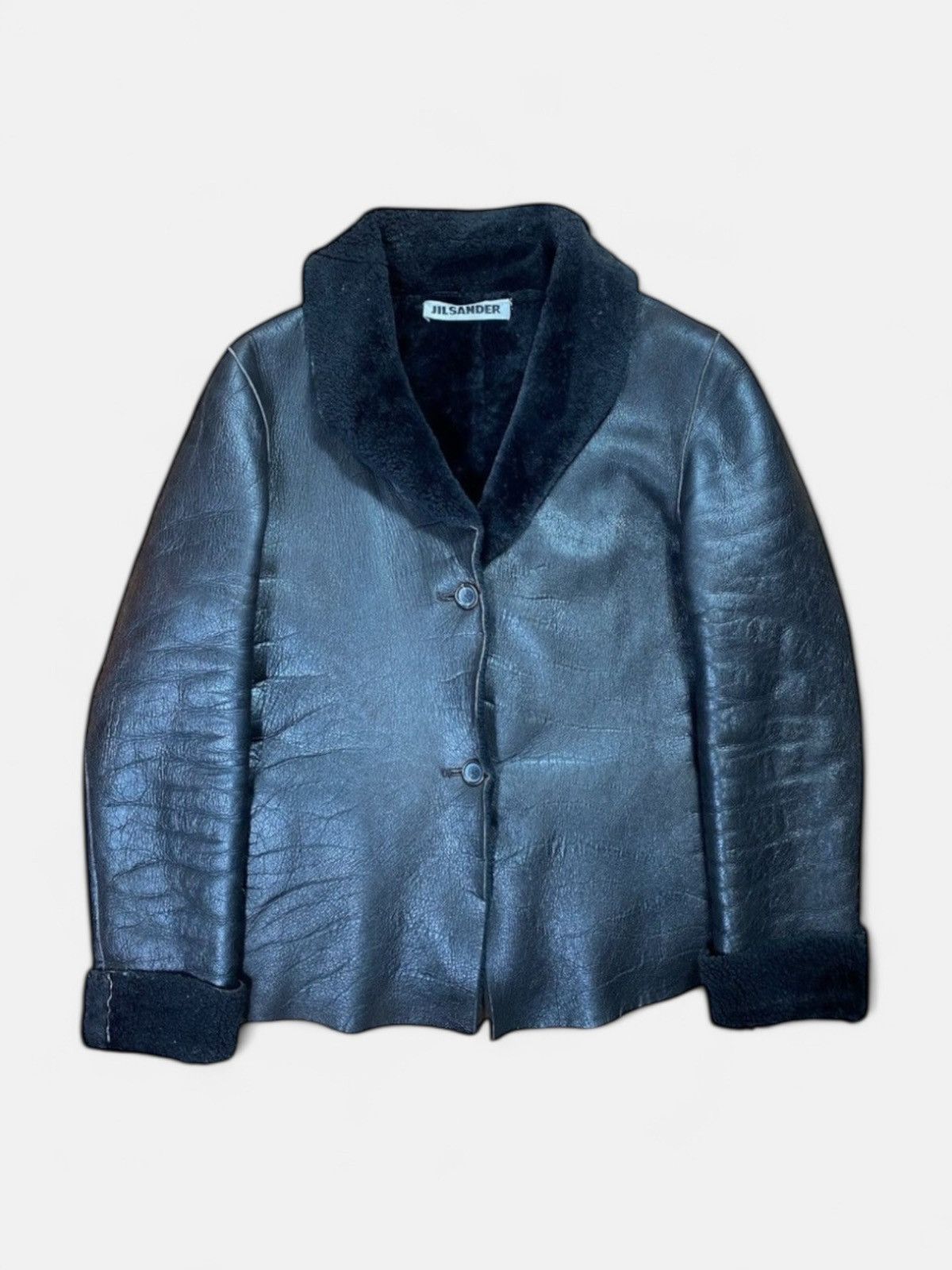 Jil Sander × Raf Simons Jil Sander - Leather / Fur Jacket | Grailed
