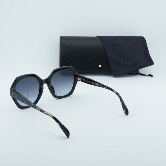 Rag & Bone Rag & Bone RNB1078/S 0807 9O Sunglasses Black Frame Size ONE SIZE - 9 Thumbnail