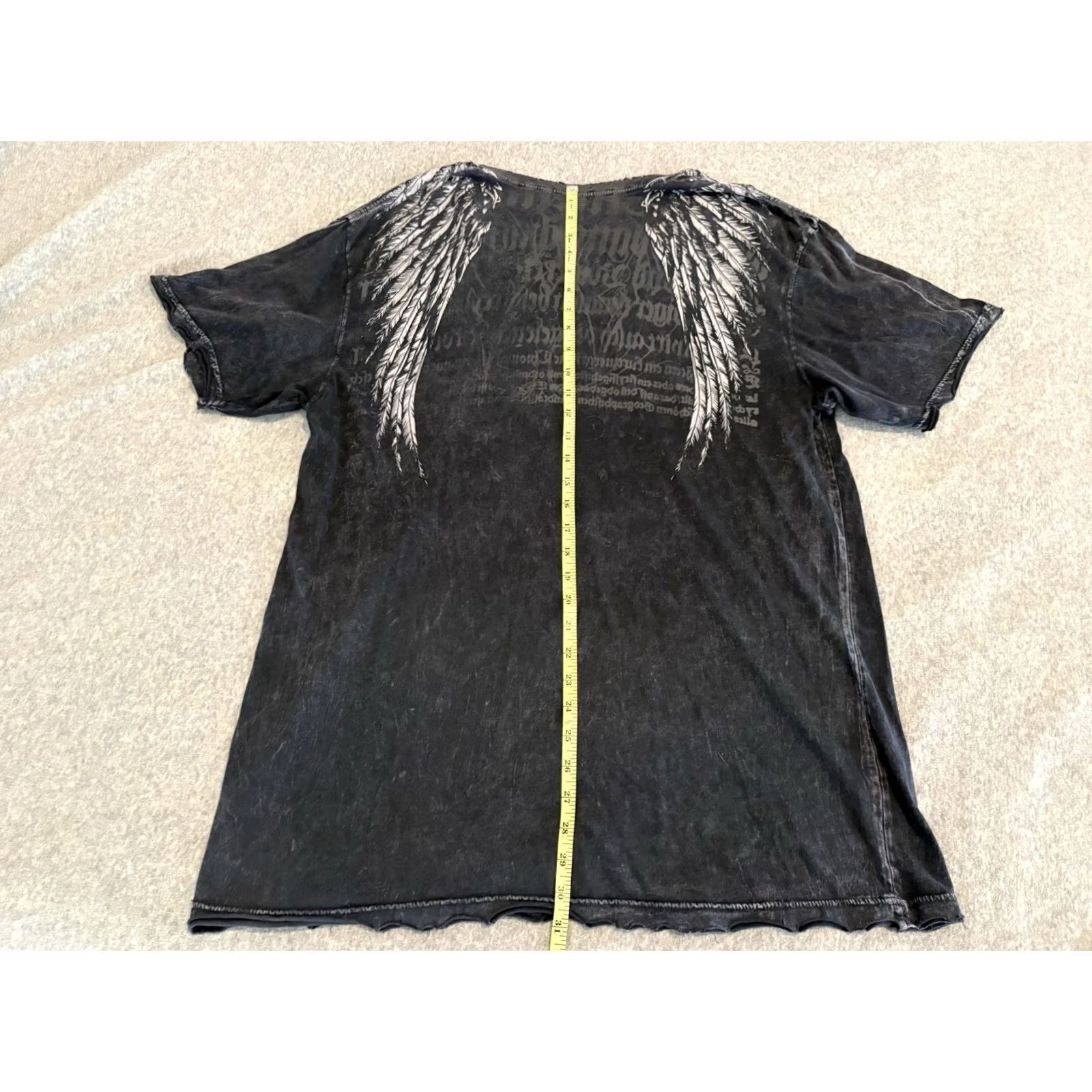 Affliction Affliction T-Shirt Mens 2XL Black Short Sleeve Graphic Print Made in USA Size US XXL / EU 58 / 5 - 6 Thumbnail