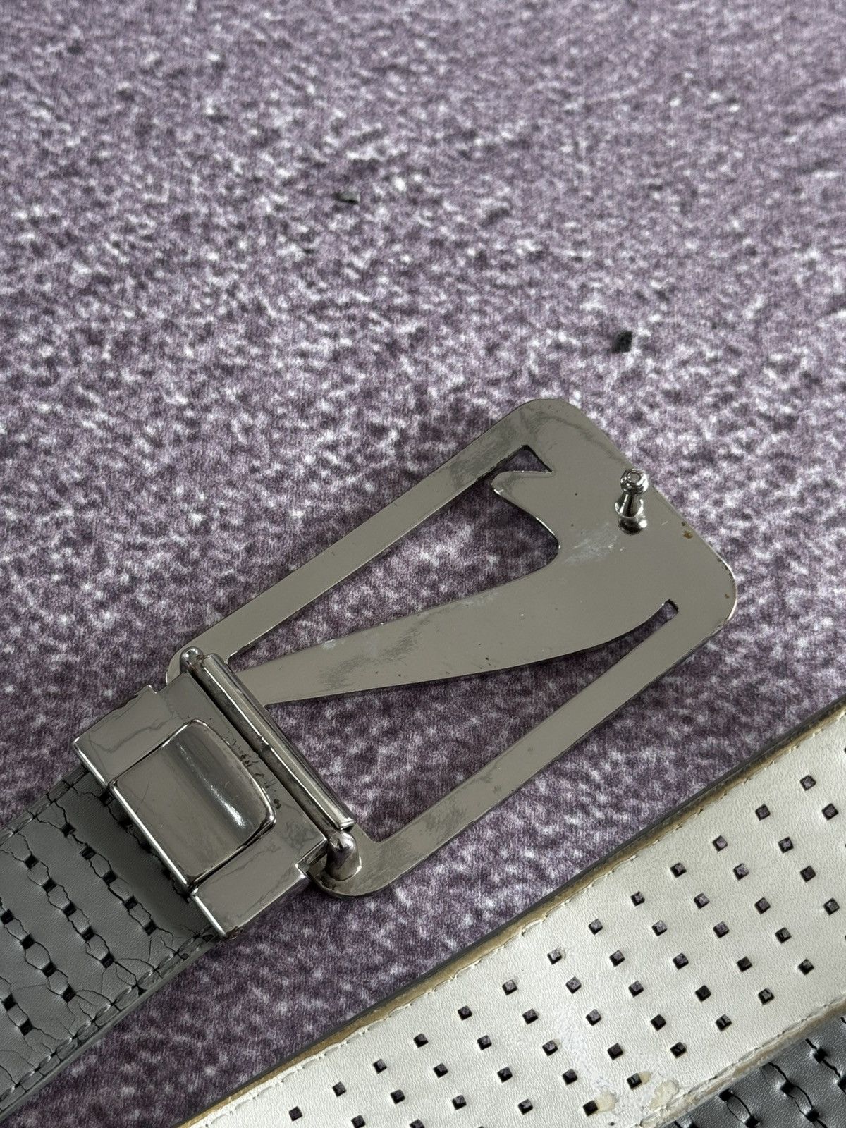 Nike Nike Vintage Drip Y2K Metal Swoosh Buckle Leather Belt Size ONE SIZE - 7 Thumbnail