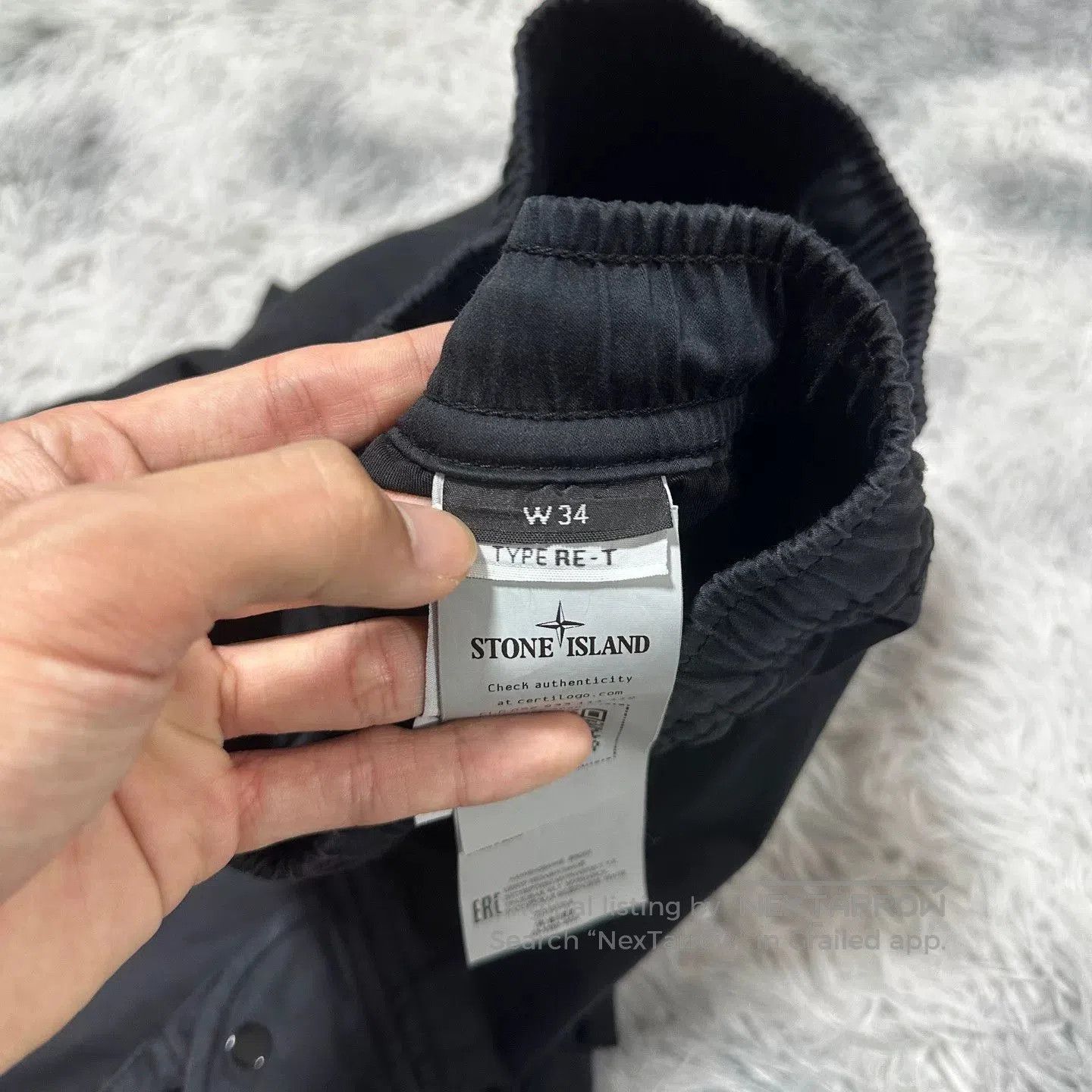 Stone Island stone island black cargo pants W34 size. Size US 34 / EU 50 - 5 Thumbnail