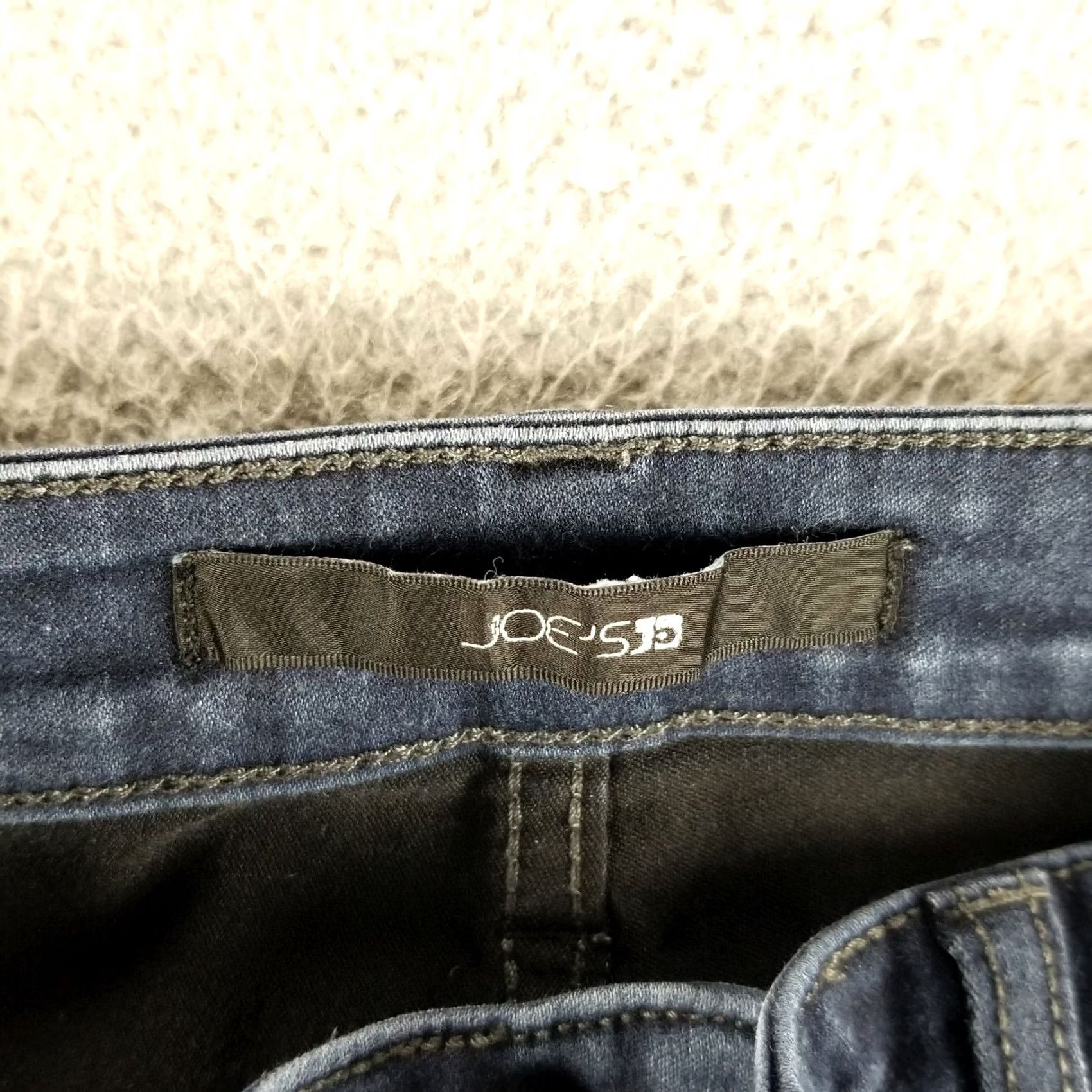 Vintage JOE'S Jeans Mid Rise Skinny Pants Blue Denim 25 Women Jeans Stretch Classic Modern 27 Inseam Mens Womens Girls Boys Size 42" / US 20 - 3 Thumbnail