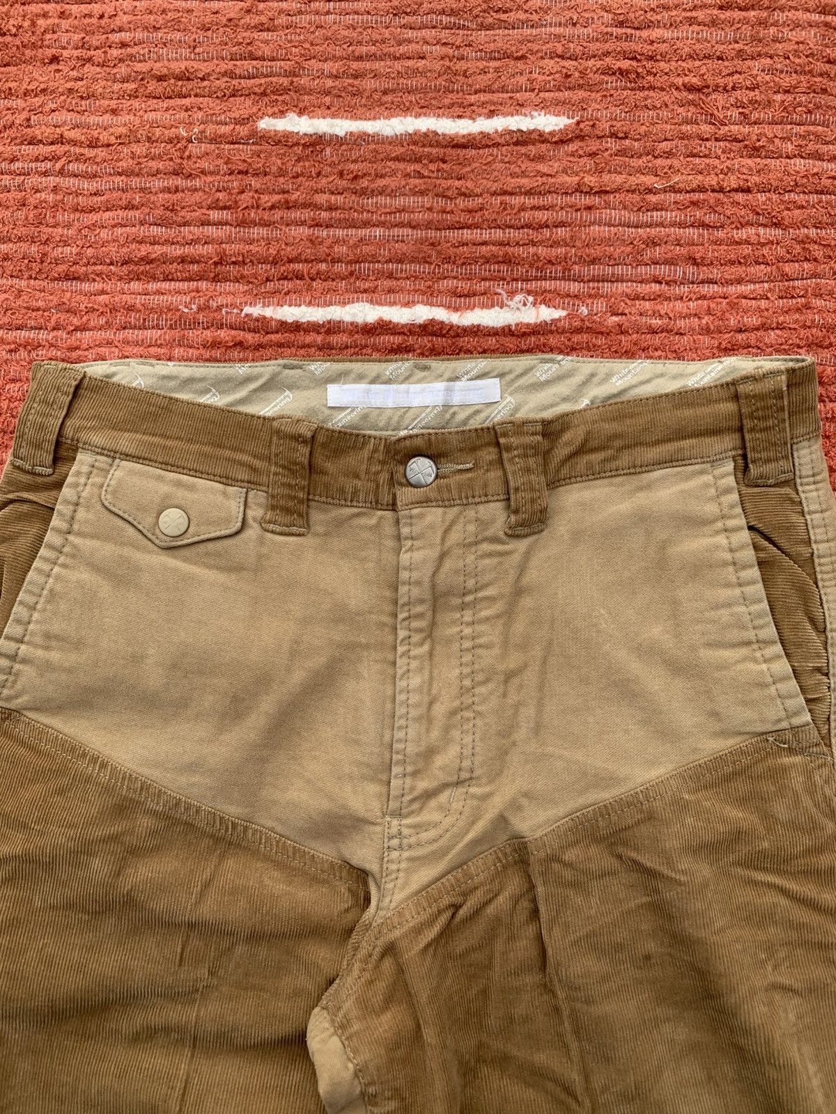 White Mountaineering White Mountaineering 2011AW Hybrid Corduroy Pants Size US 33 - 3 Thumbnail