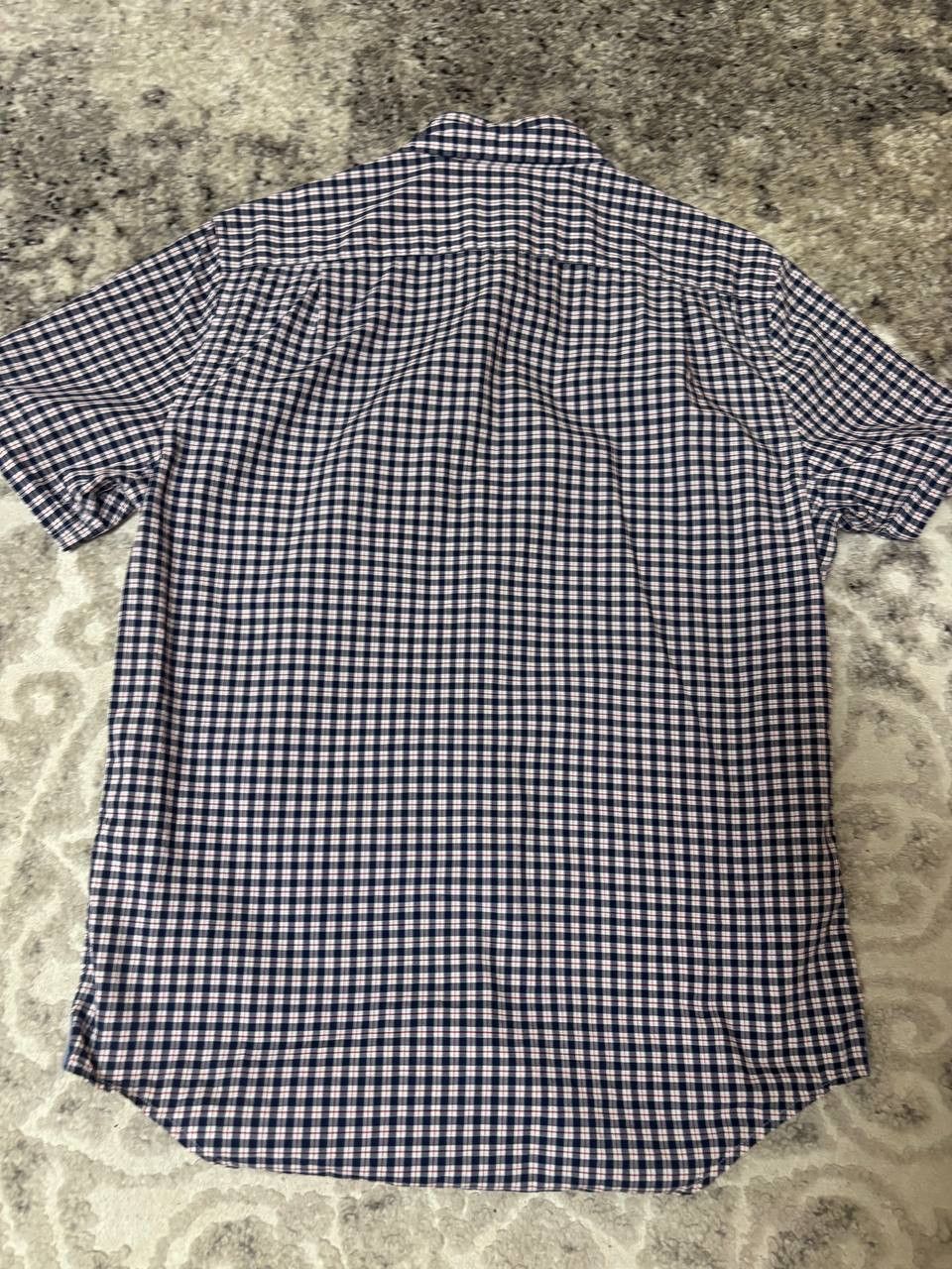 Lacoste Lacoste classic blue checkered shirt with short sleeves Size US M / EU 48-50 / 2 - 15 Thumbnail