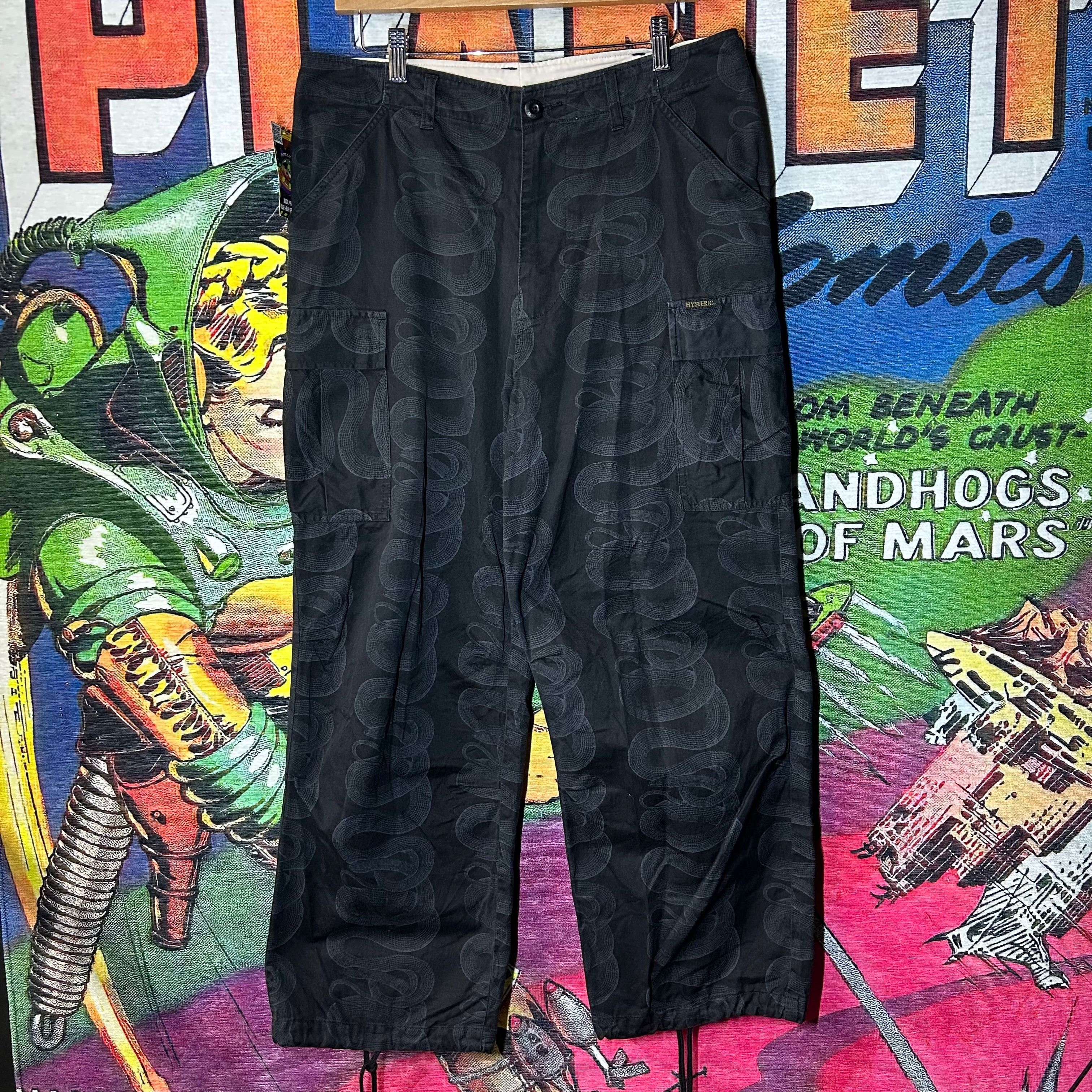 Hysteric Glamour Hysteric Glamour Snake Pattern Cargo Pants Size 32”-34” Size US 32 / EU 48 - 1 Thumbnail