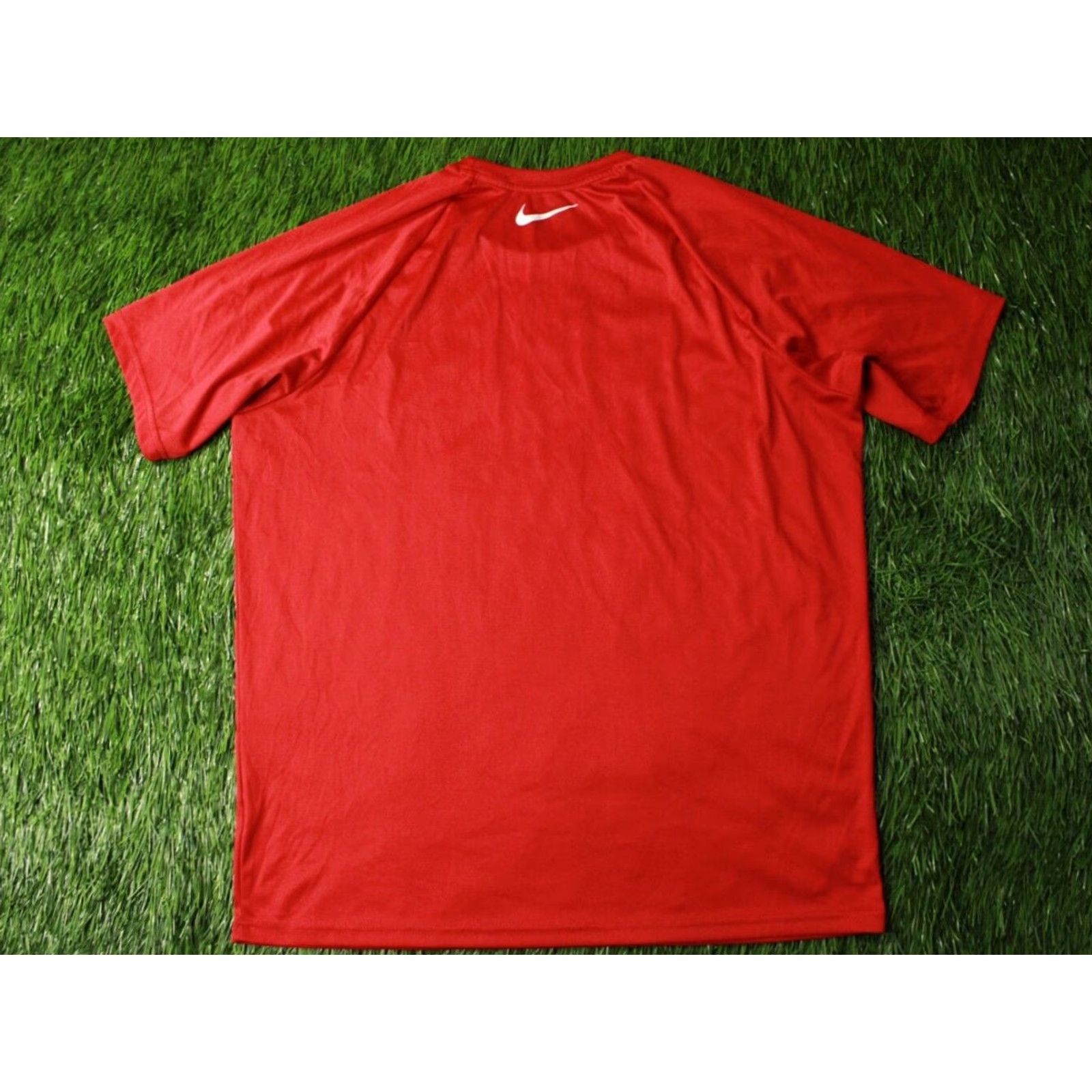 Nike Nike Swim Dri-Fit Shirt Jersey T-Shirt - Short Sleeve - Red - Size L - Men - Classic Fit - Shirt Size US L / EU 52-54 / 3 - 7 Thumbnail