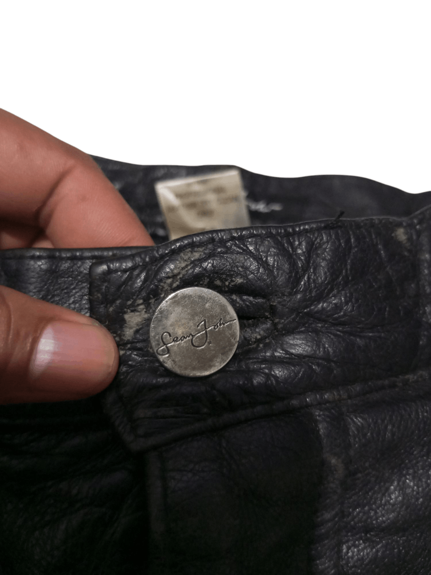 20471120 Vintage sean john leather big size baggy pants Size US 42 / EU 58 - 8 Thumbnail