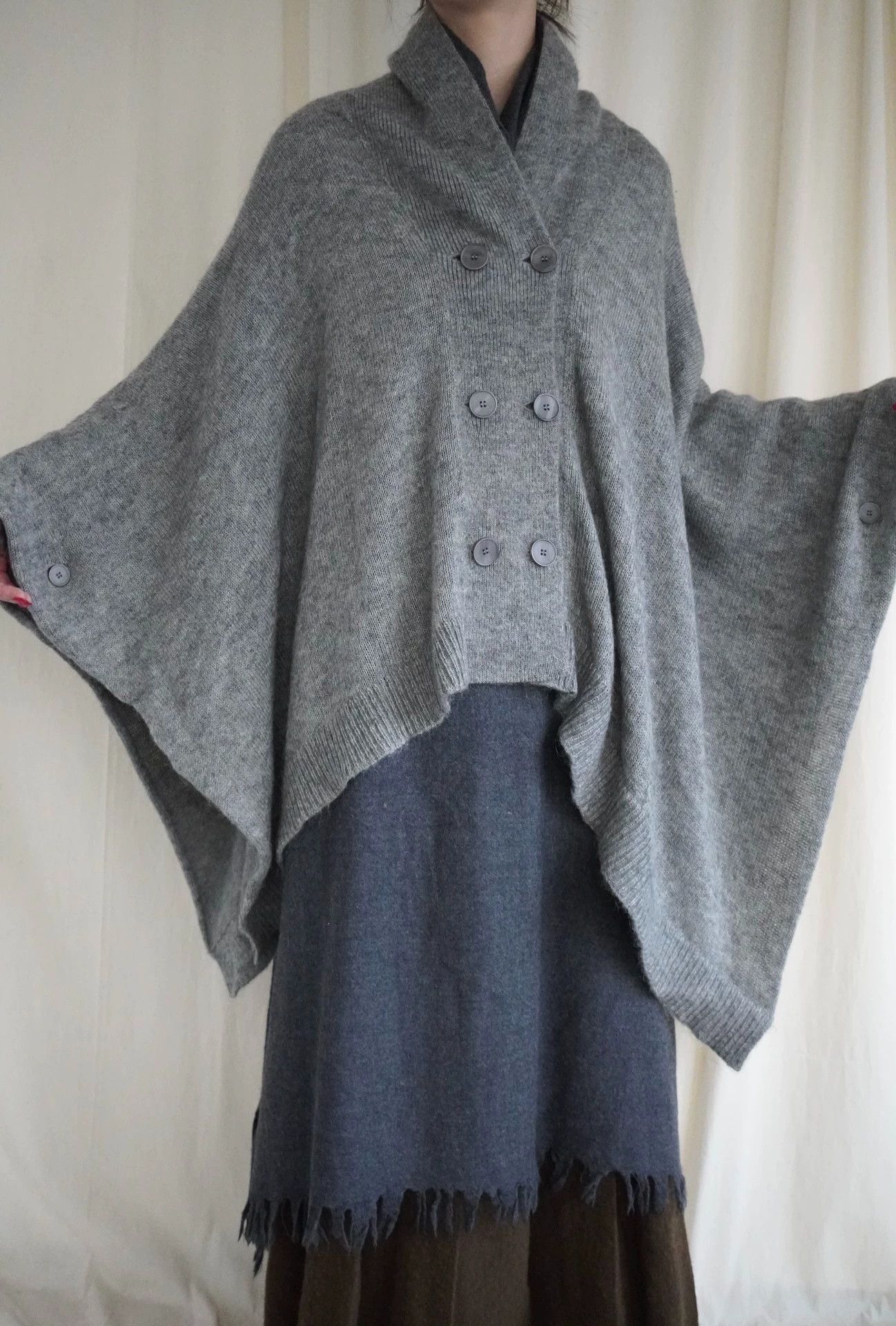 MM6 MM6 2000s Women's Mohair Double-Breasted Caplet Size ONE SIZE - 2 Thumbnail