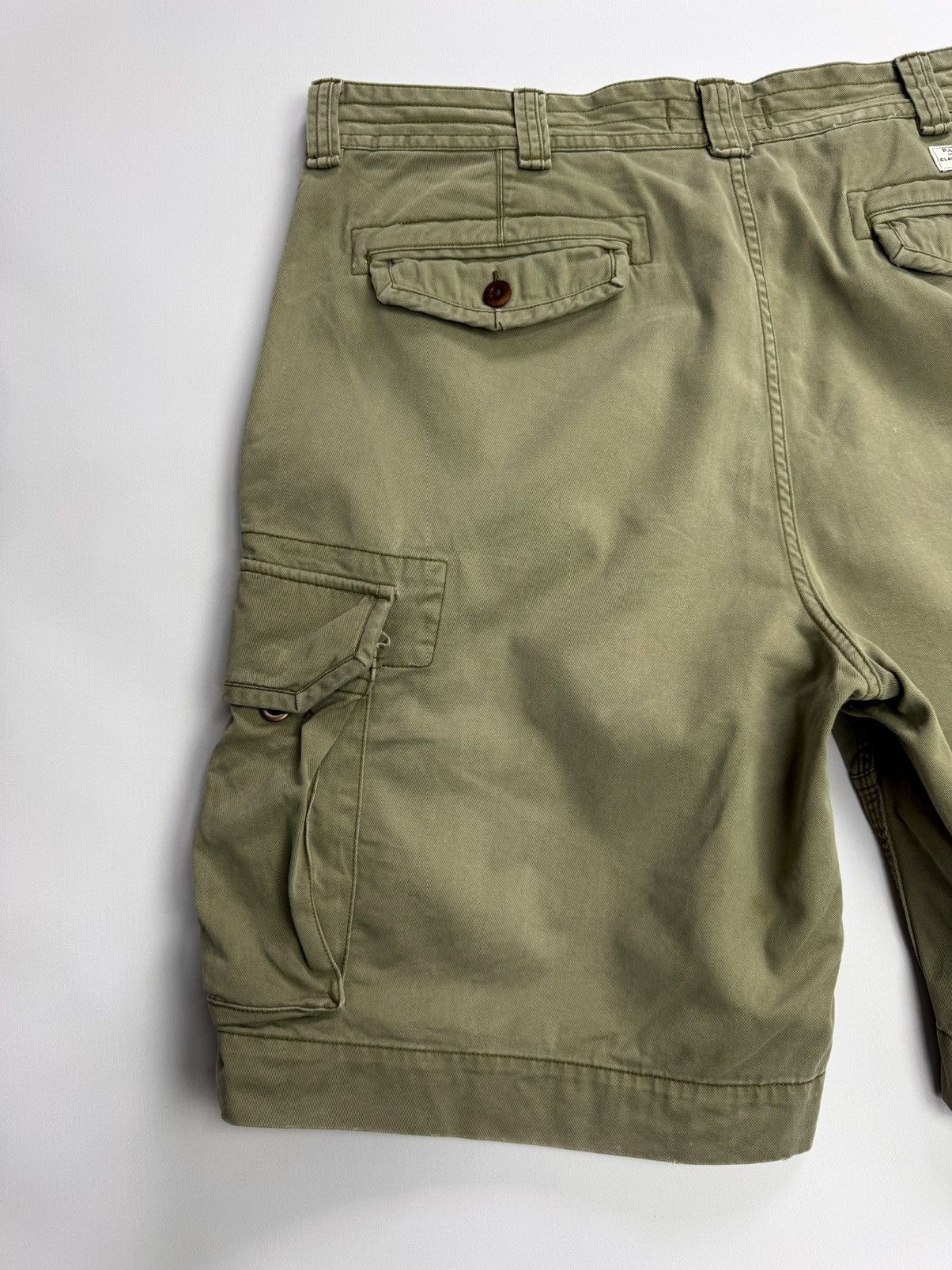 Polo Ralph Lauren Vintage Polo Ralph Lauren Military Cargo Shorts Olive Y2K Size US 36 / EU 52 - 4 Thumbnail