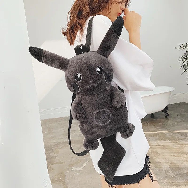 Other Rare Black Pikachu Plush Backpack Bag Size ONE SIZE - 3 Thumbnail