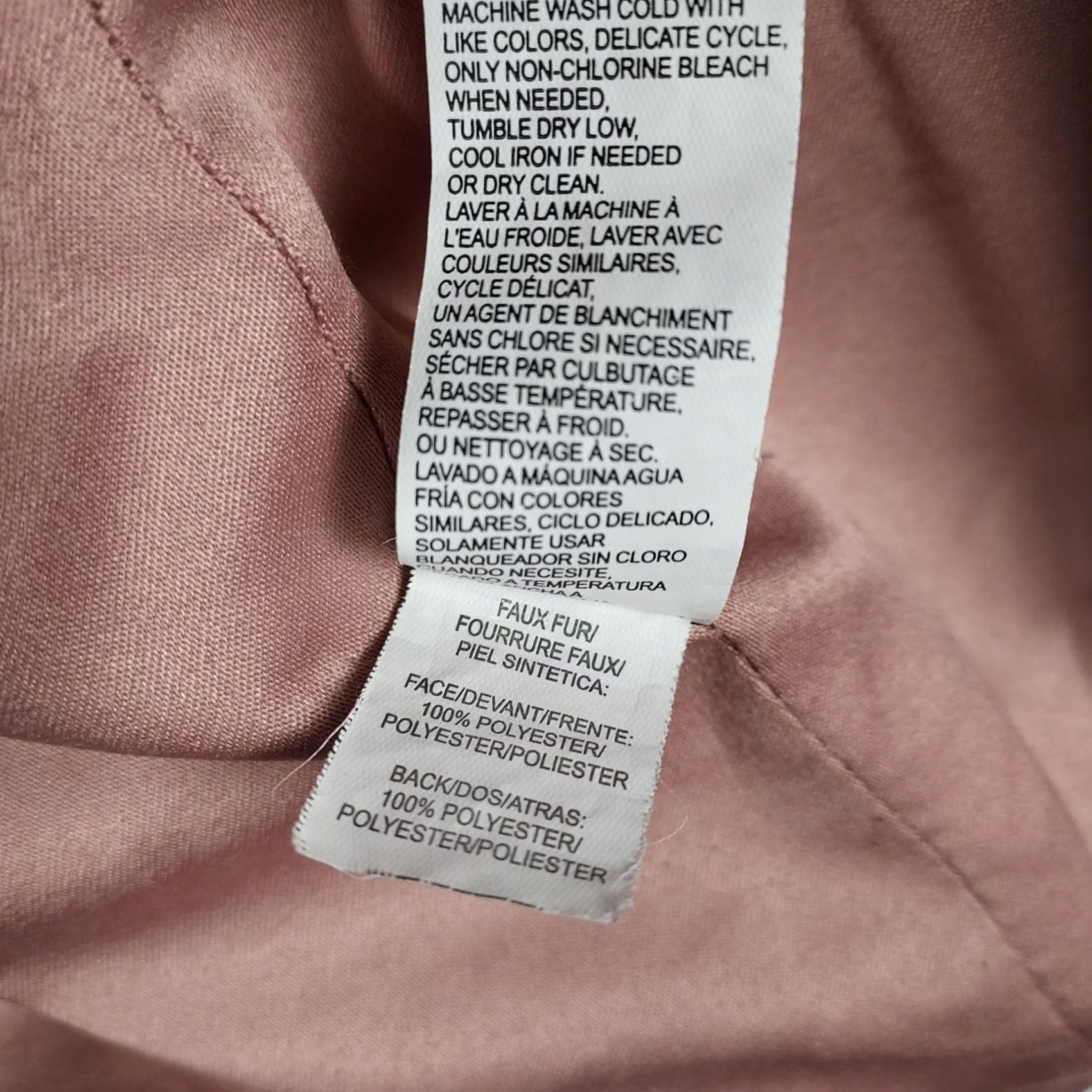 Lucky Brand VINTAGE? No. Lucky Brand Coat Pink Teddy Long Sleeve Solid Polyester L Womens Regular Jacket - but must use only original words and structure. Size L / US 10 / IT 46 - 7 Thumbnail