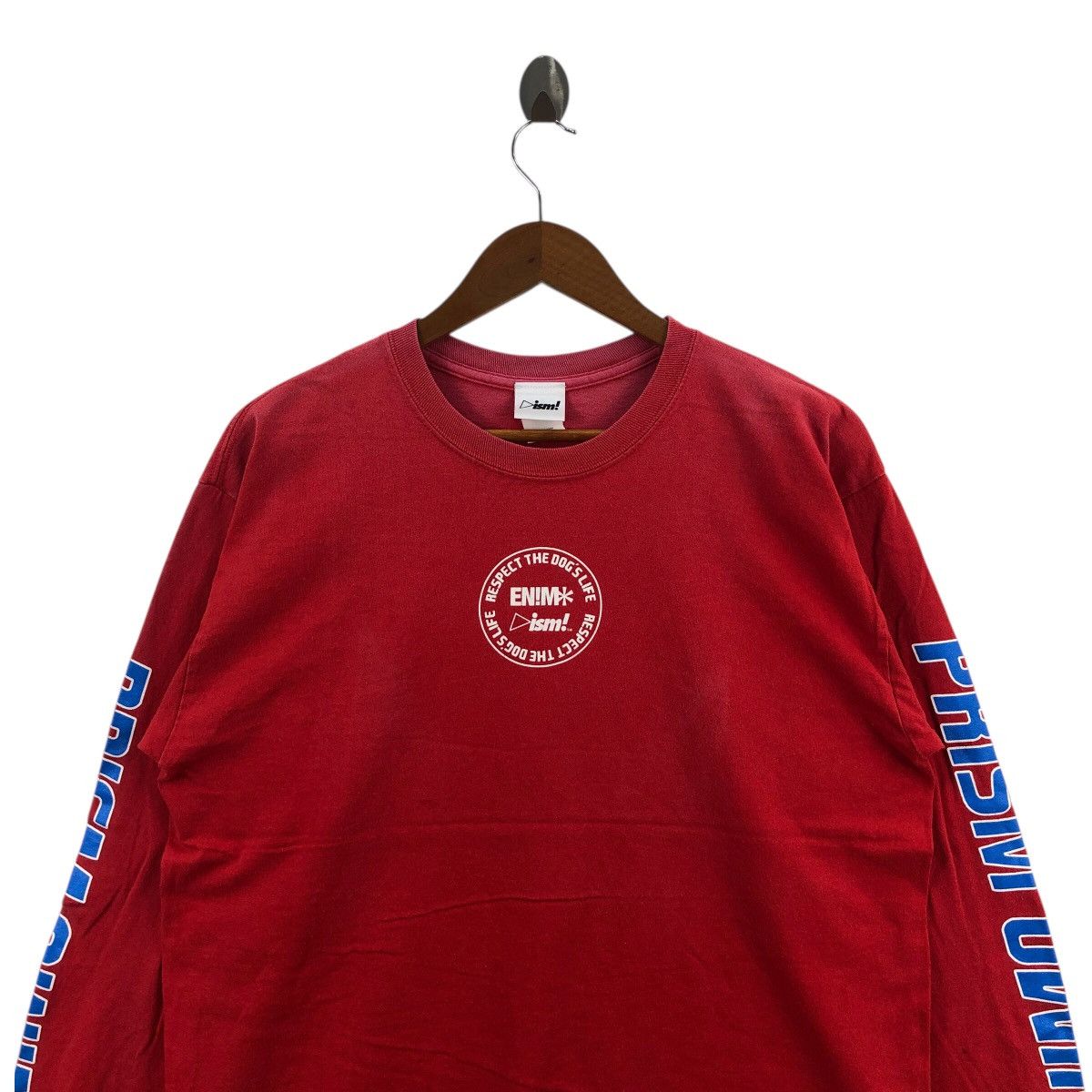 Designer Prism Long Sleeve Tee Shirt Big Logo Spellout Streetwear Size US L / EU 52-54 / 3 - 2 Thumbnail