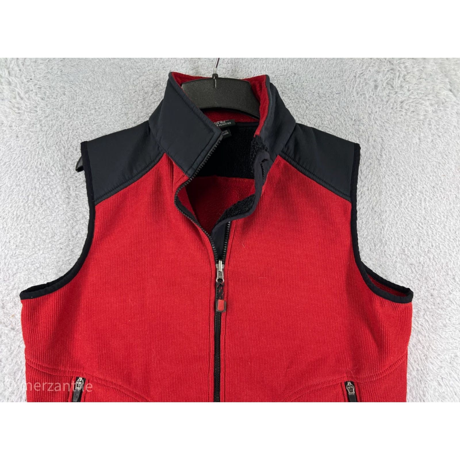 Vintage VINTAGE L.L. Bean Vest Womens M Red Black Full Zip 100% Polyester Fleece Line Vest Women M Red Black Zip Size M / US 6-8 / IT 42-44 - 4 Thumbnail