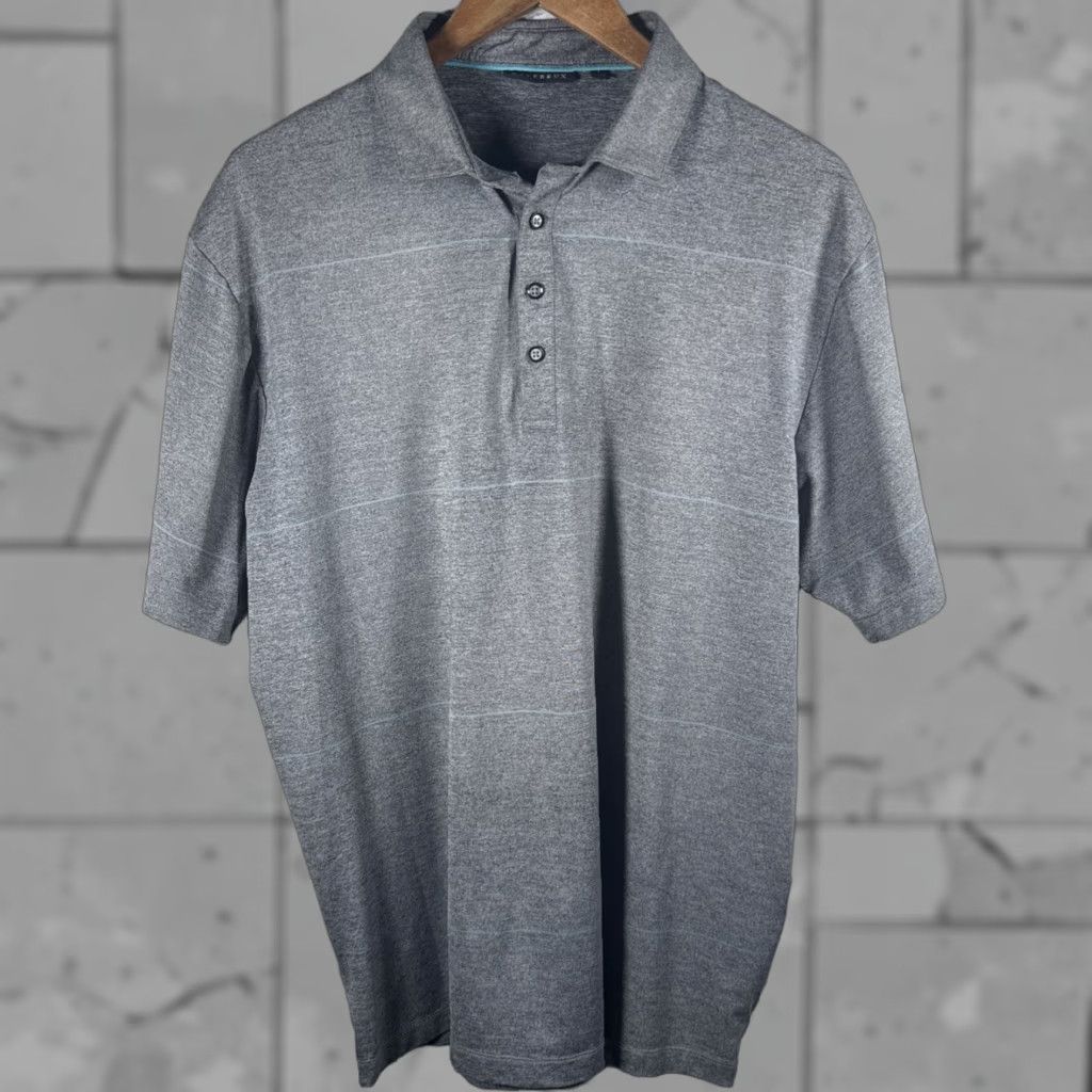 Vintage VINTAGE Devereux Gray Polo Shirt Mens Size L Size US L / EU 52-54 / 3 - 1 Thumbnail