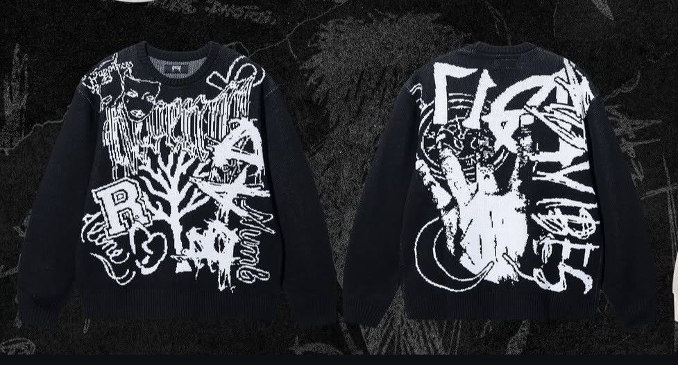 Revenge X COLLAGE KNIT BLACK Size US L / EU 52-54 / 3 - 1 Thumbnail