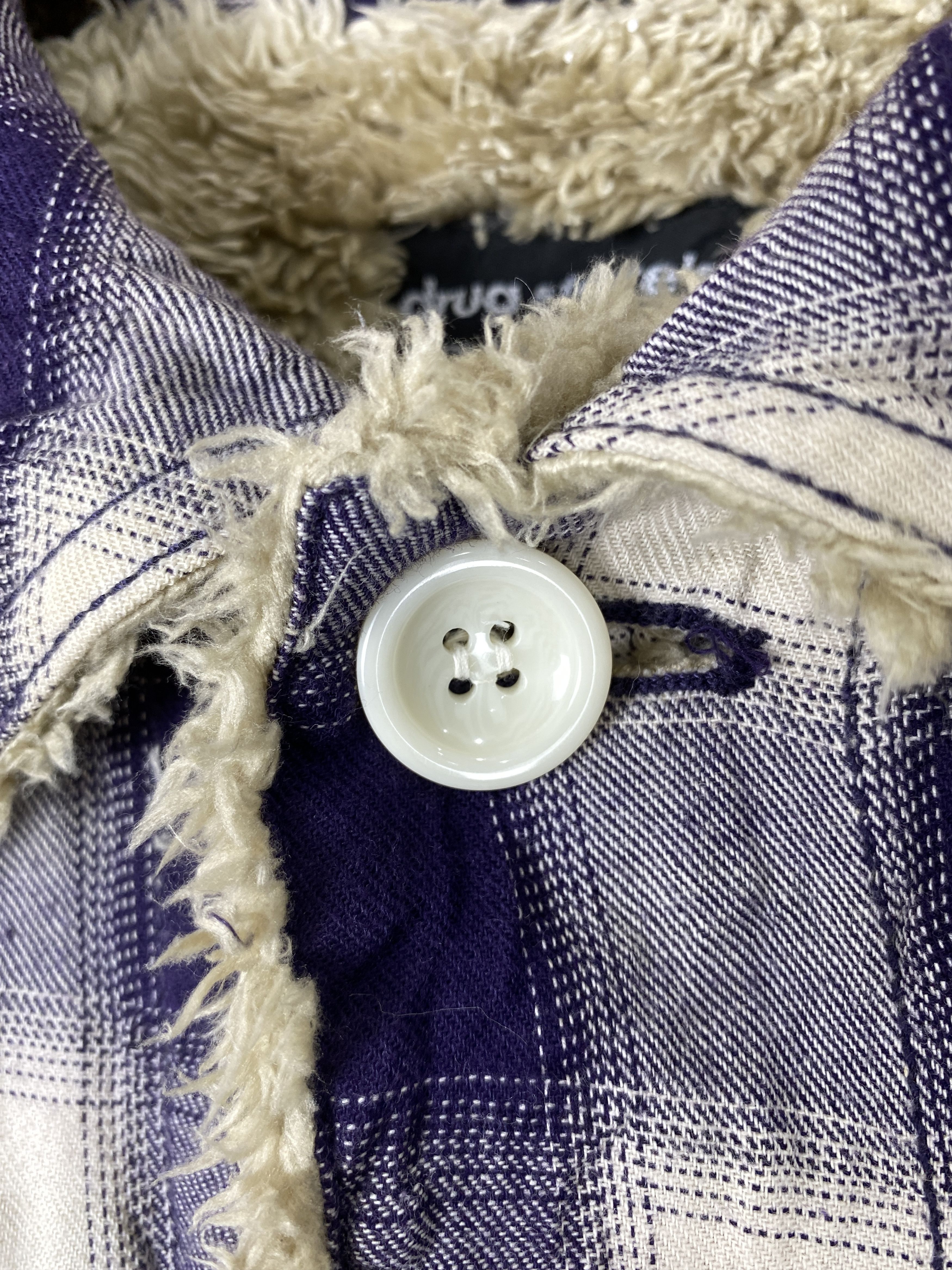 Japanese Brand Vintage Drug Store's Flannel Sherpa Lining Jacket J1980 Size US XS / EU 42 / 0 - 4 Thumbnail