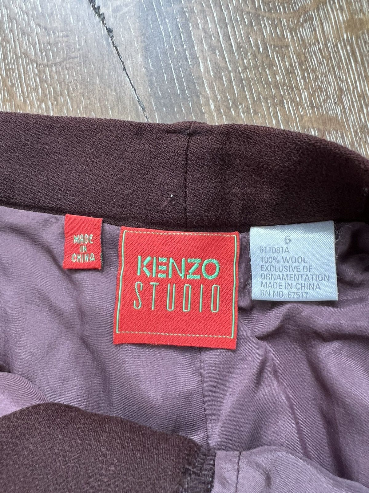 Kenzo Vintage kenzo studio wool trousers Size 26" / US 2 / IT 38 - 4 Thumbnail