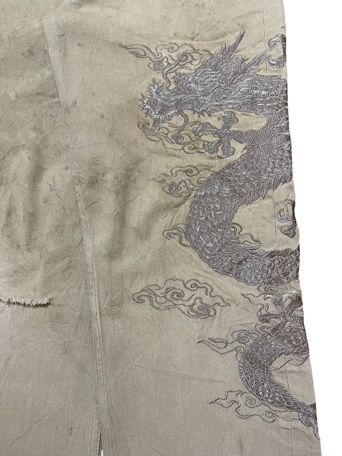 Yasuyuki Ishii Vintage Japanese Brand Dragon Embroidery Sukajan Style Denim Size US 31 - 3 Thumbnail
