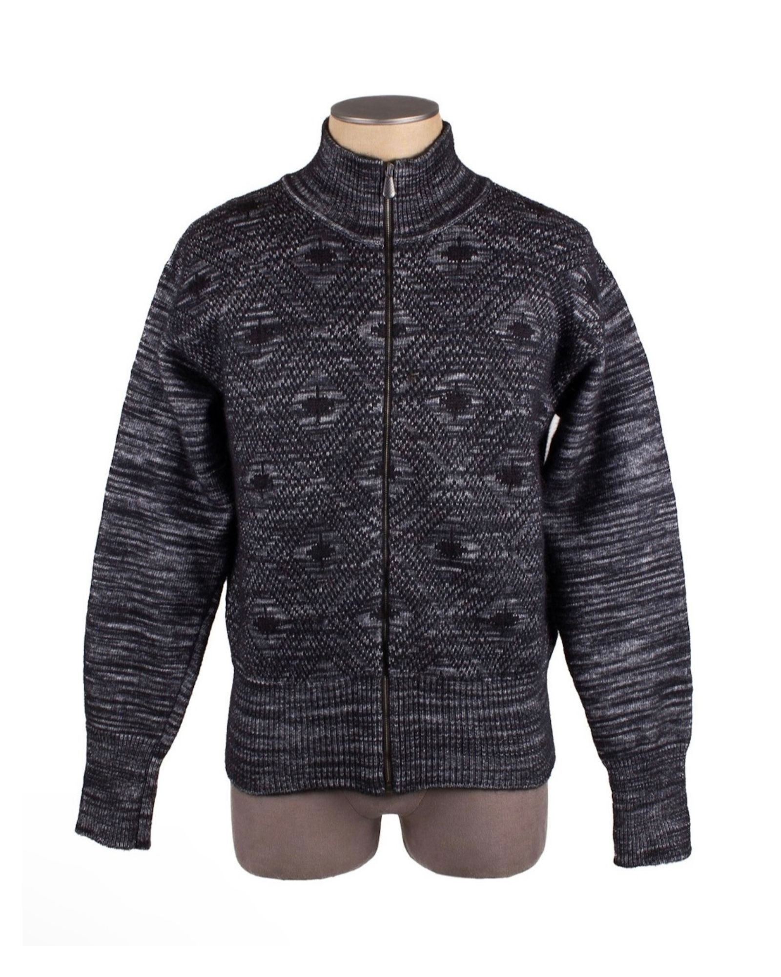 ジャケット BOTTEGA VENETA Black Wool Blend Cardigan Bottega Veneta × Luxury BOTTEGA VENETA BLACK GRAY WOOL BLEND