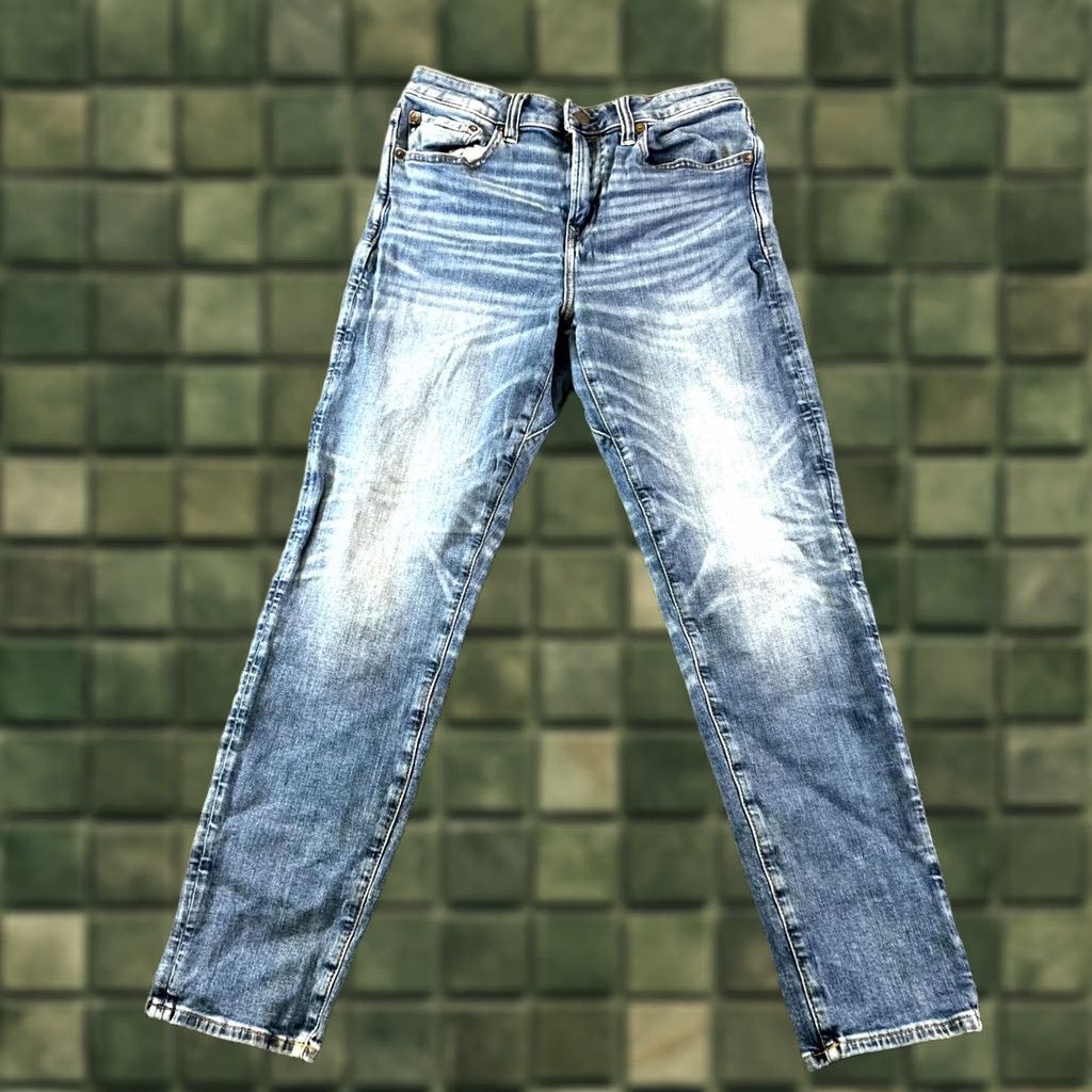 American Eagle Outfitters American Eagle Outfitters Airflex+ Jeans Mens 29x30 Blue Denim Straight Stretch Size US 29 - 1 Thumbnail