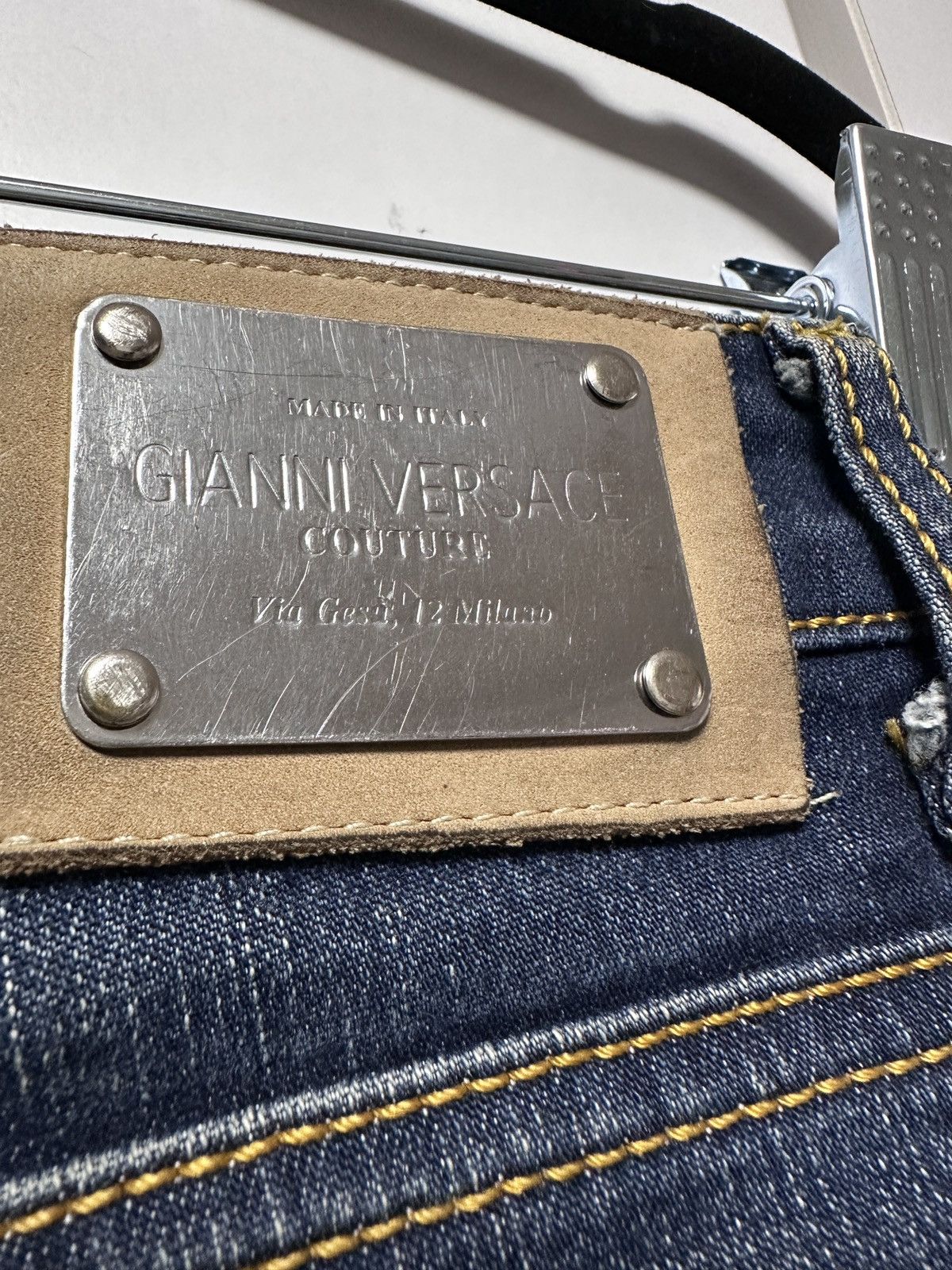 Versace VERSACE jeans with rhinestones denim Size 28" / US 6 / IT 42 - 9 Thumbnail