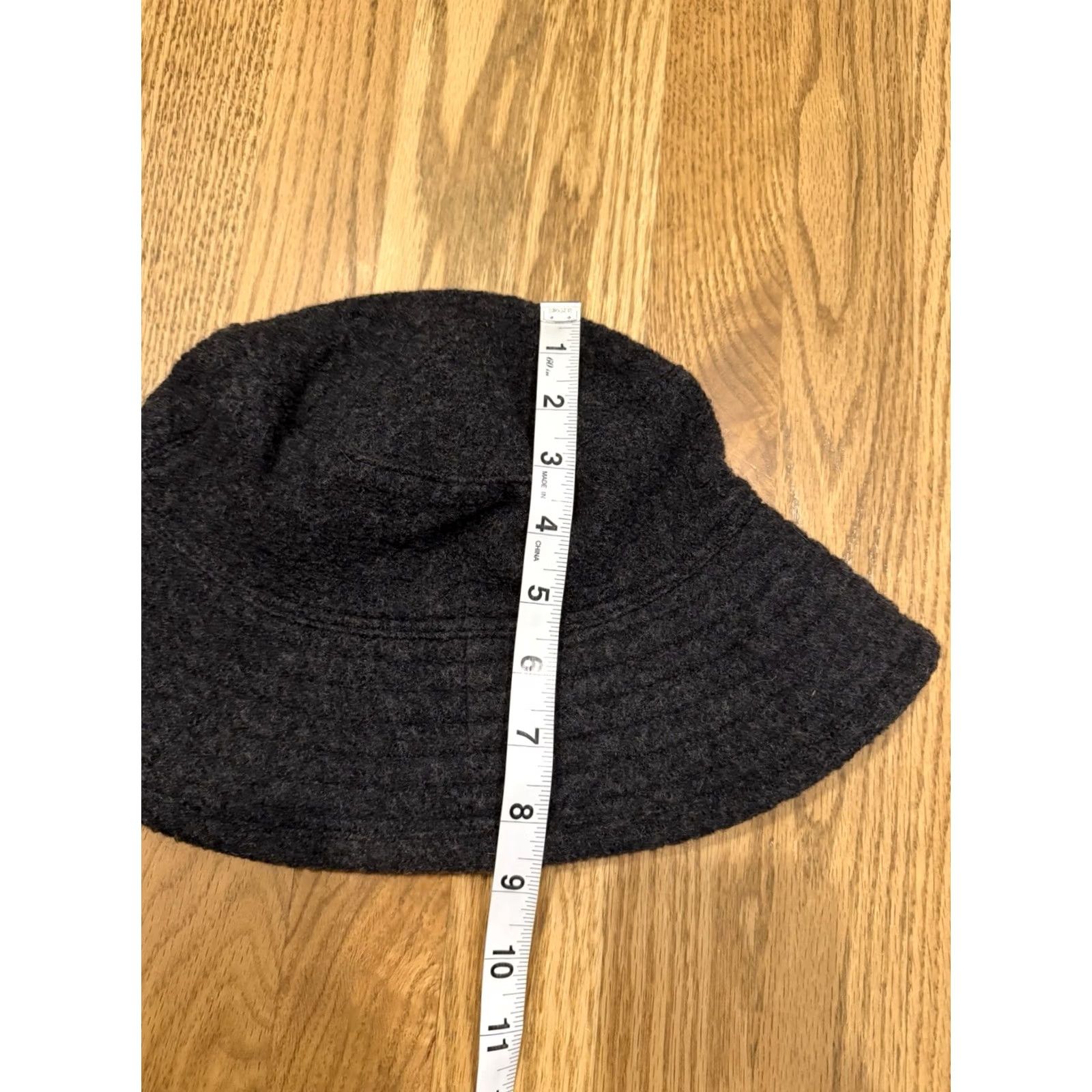 Vintage Helen Kaminski Wool Bucket Hat Cap Women’s Medium Australia Pure Dark Grey Sun Size ONE SIZE - 7 Thumbnail