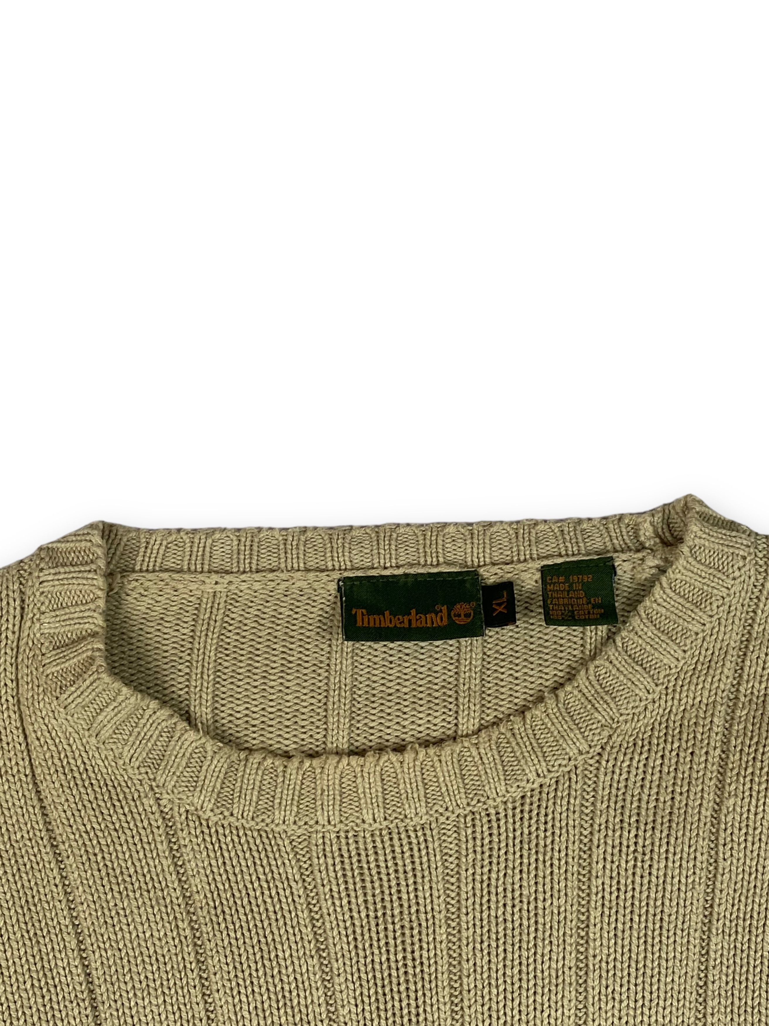 Timberland Vintage TIMBERLAND Cable Knit Beige Sweater M715 Size US XL / EU 56 / 4 - 5 Thumbnail