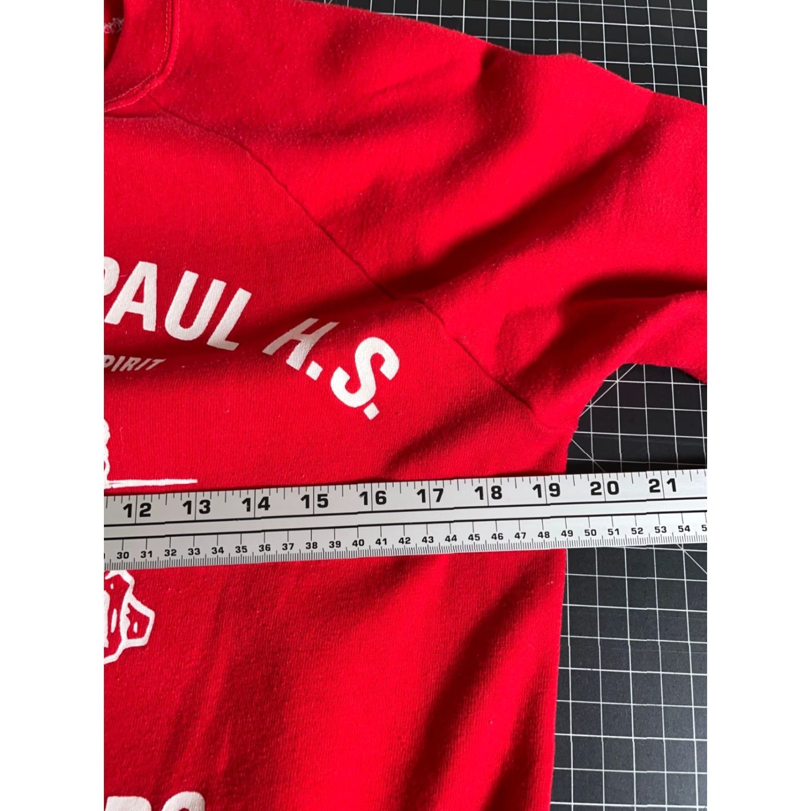 Vintage VINTAGE Sportswear Sweatshirt Shirt Adult Small Red 1984 80s 70s City School Graphic Print Raglan Front Size US S / EU 44-46 / 1 - 5 Thumbnail