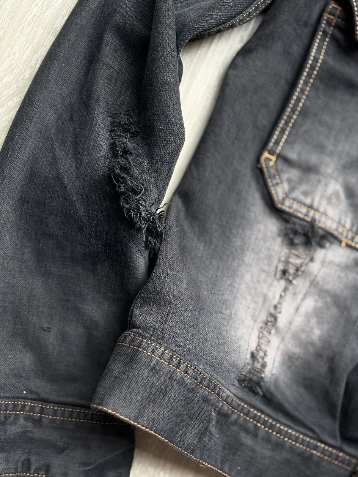5351 POUR LES HOMMES ABAHOUSE /5351 Pour Les Hommes fur denim jacket Size US S / EU 44-46 / 1 - 4 Thumbnail