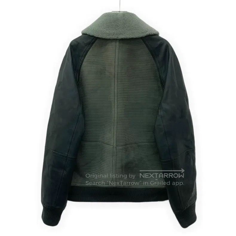 Hermes Hermes Forest Green Fur Collar Zipper Sheepskin Leather Ja Size US M / EU 48-50 / 2 - 2 Thumbnail