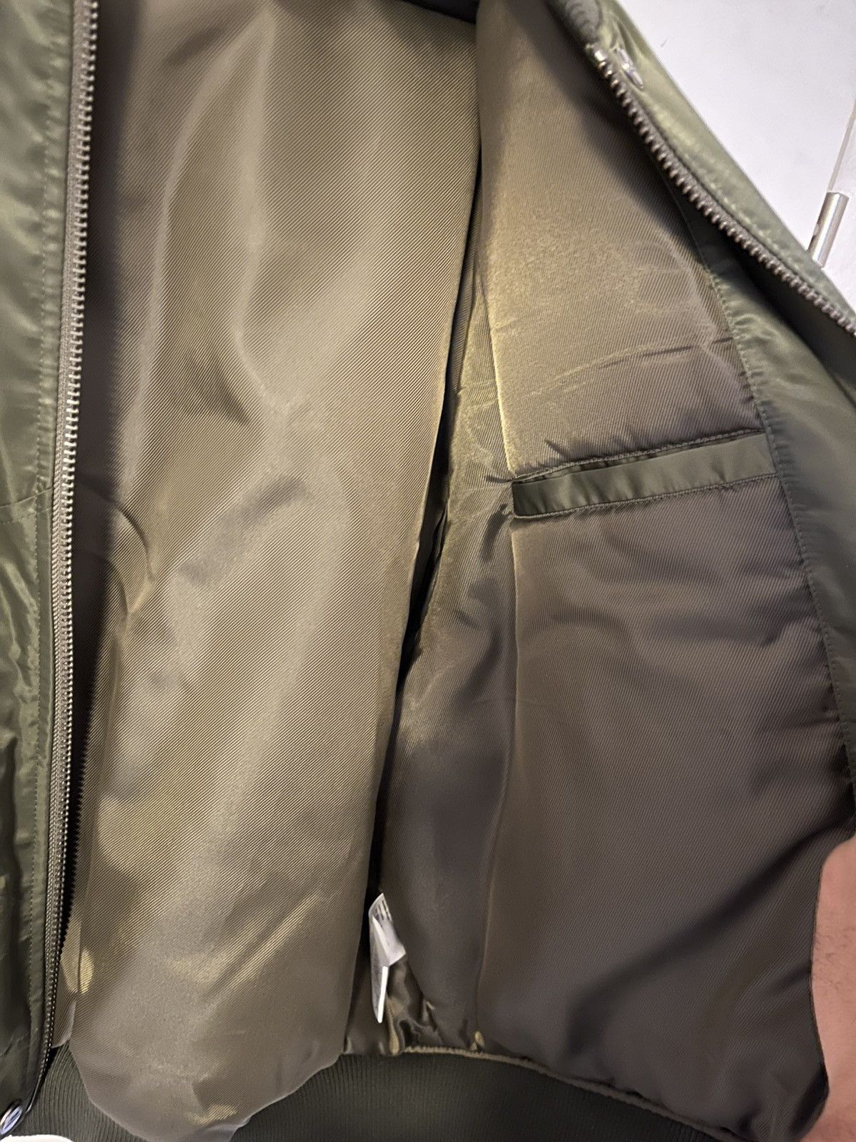 Andersson Bell Andersson Bell Khaki Mesh Sleeve Bomber Size US XL / EU 56 / 4 - 4 Thumbnail