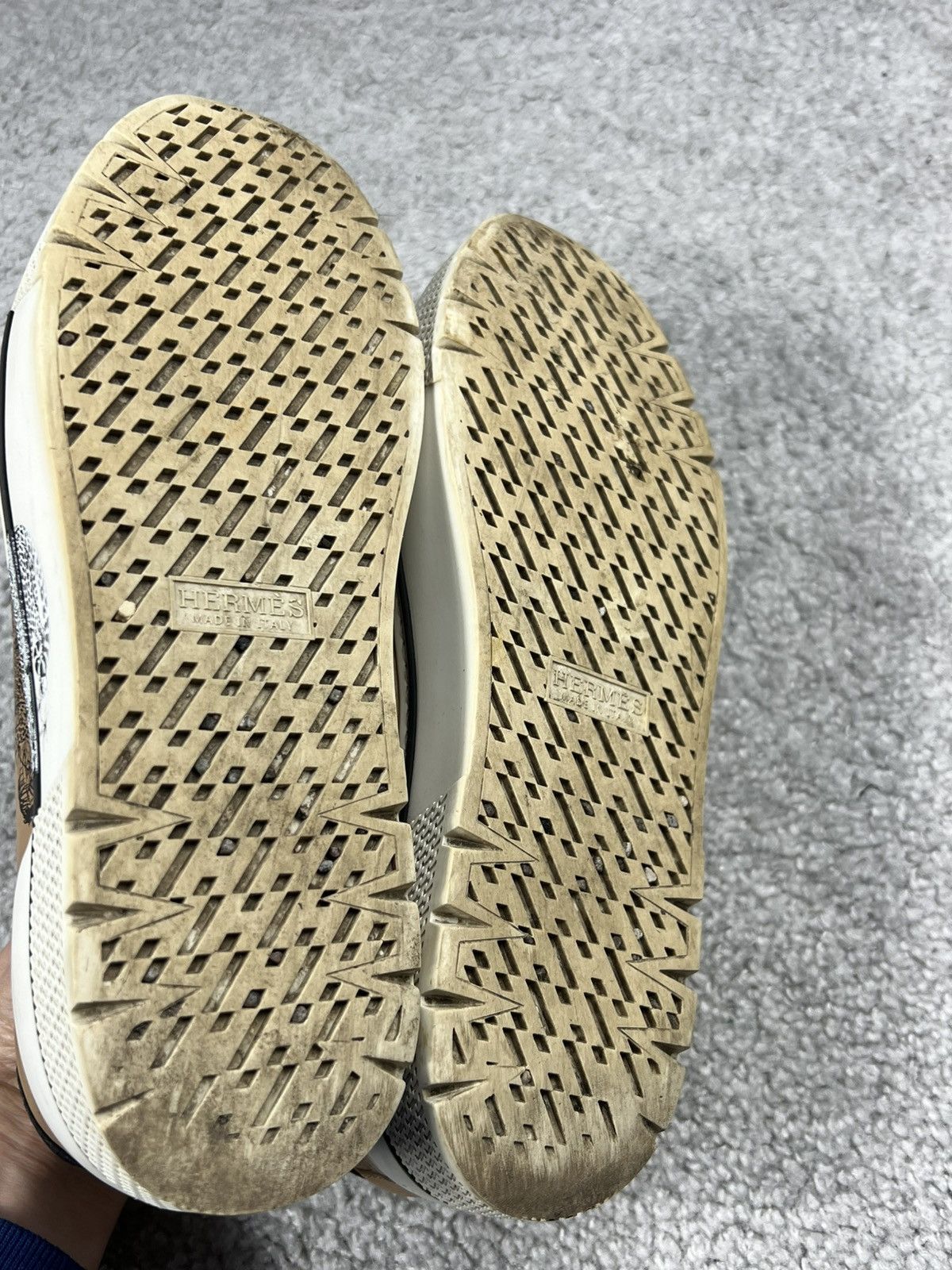 Hermes Hermes Calfskin Jungle Love Printed Voltage Sneakers 37 Size US 6 / IT 36 - 11 Thumbnail