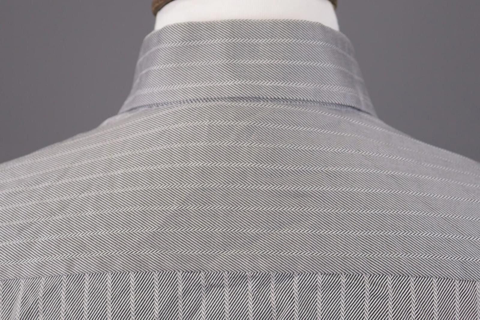 Eton Vintage Eton Gray Striped Long Sleeve Button Down Shirt Size US M / EU 48-50 / 2 - 11 Thumbnail
