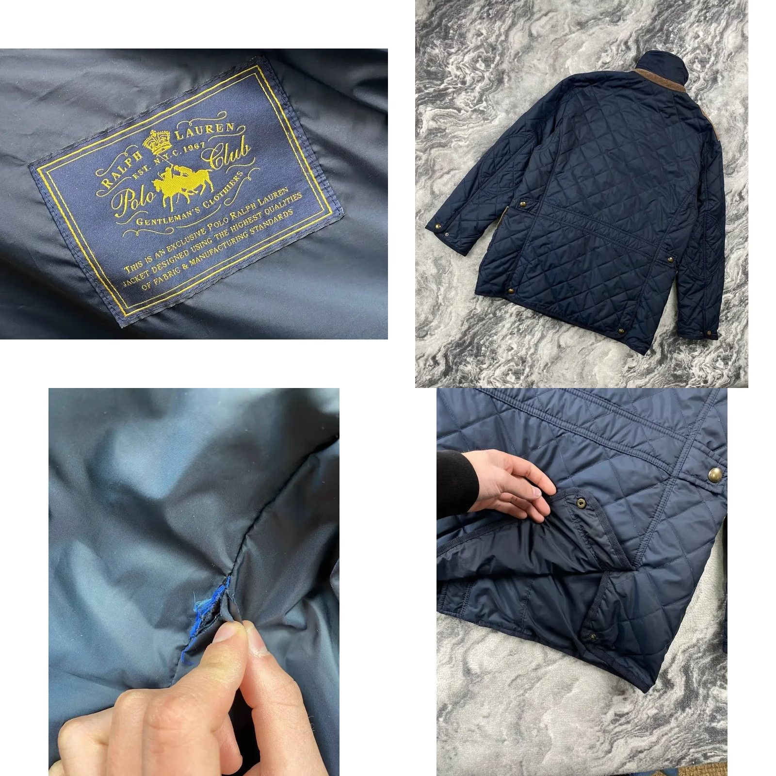 Polo Ralph Lauren Polo Ralph Lauren Navy Blue Quilted Jacket Men Size M Size US M / EU 48-50 / 2 - 9 Thumbnail