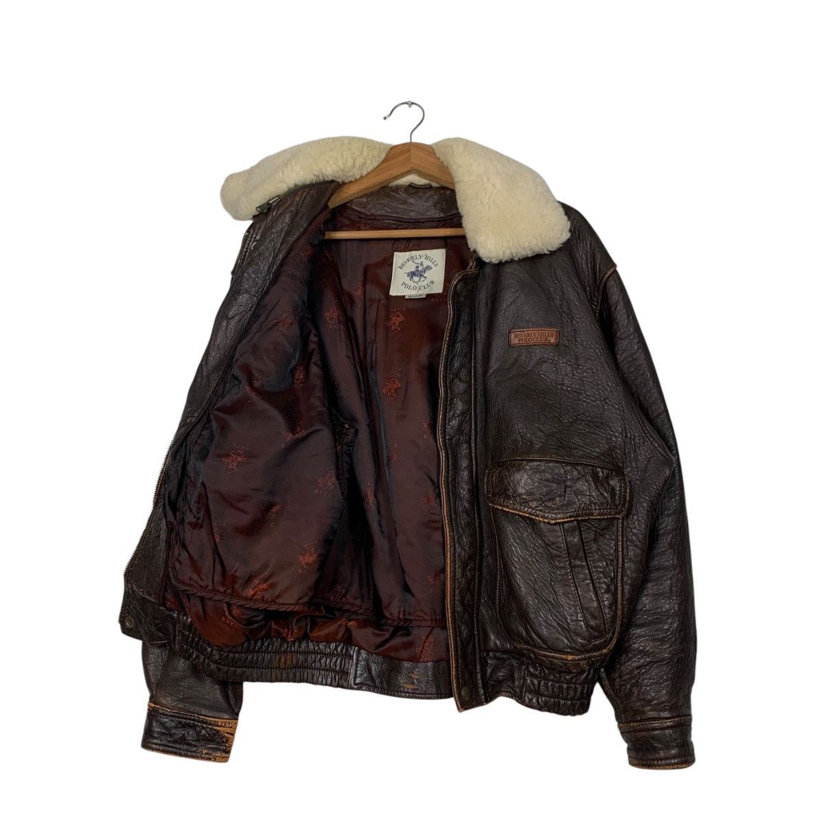 Beverly Hills Polo Club Vintage BEVERLY HILLS POLO CLUB A2 Leather Jacket #2354-C105 Size US M / EU 48-50 / 2 - 9 Thumbnail
