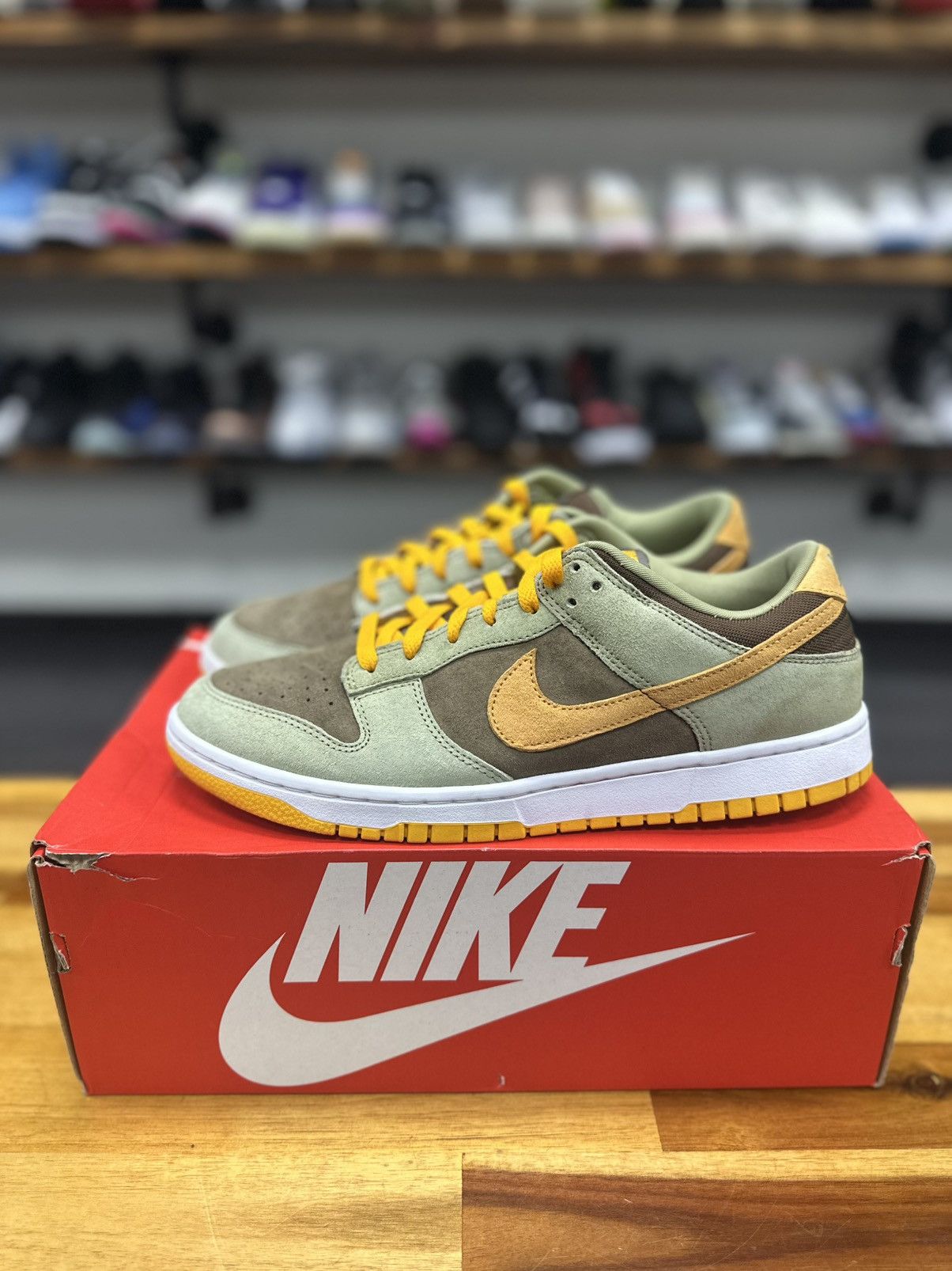YPAQ Nike Dunk Low “Dusty Olive”