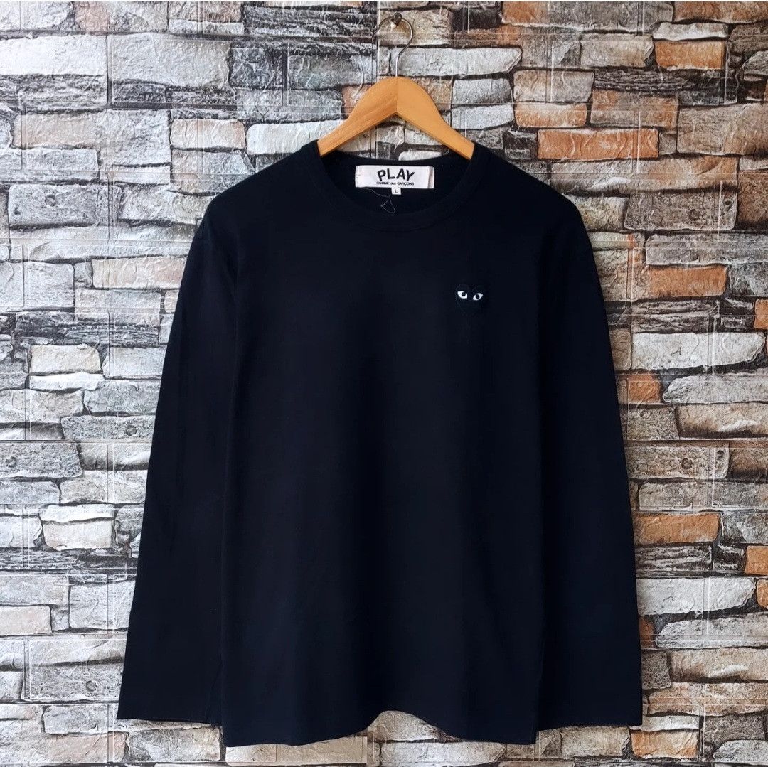Comme des Garcons PLAY Comme des Garcons Black Heart Long Sleeve Black Size US L / EU 52-54 / 3 - 1 Thumbnail