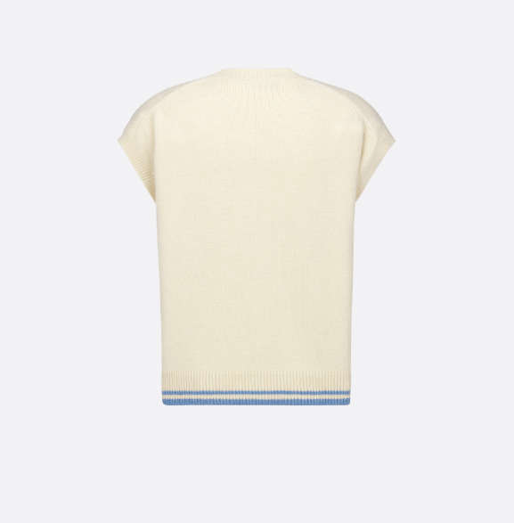 Dior o1w1db10625 Christian Dior Tag Sweater Vest in Beige Size US S / EU 44-46 / 1 - 2 Thumbnail