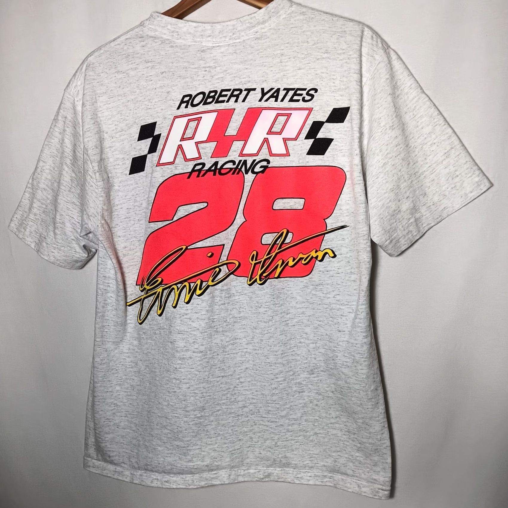 NASCAR VINTAGE NASCAR Ernie Irvan Shirt M Robert Yates Gray Race T Size US M / EU 48-50 / 2 - 3 Thumbnail